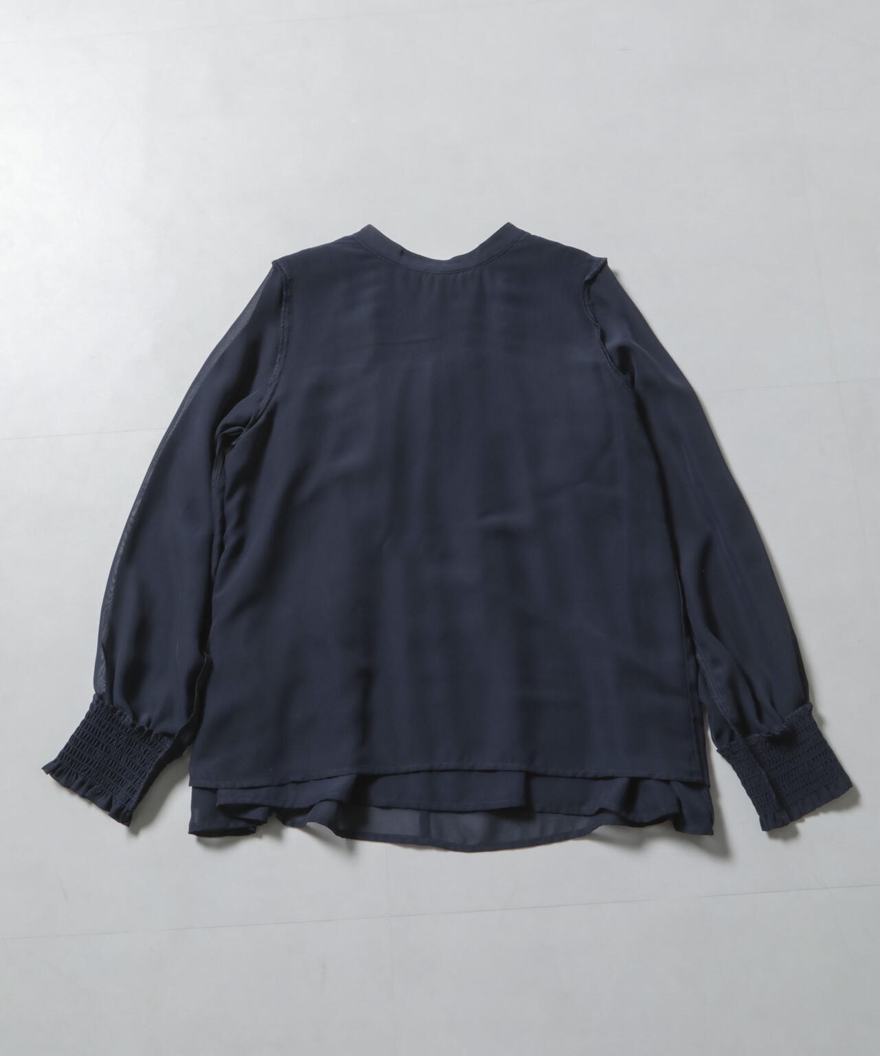 フロントシャーリングブラウス 6734220306