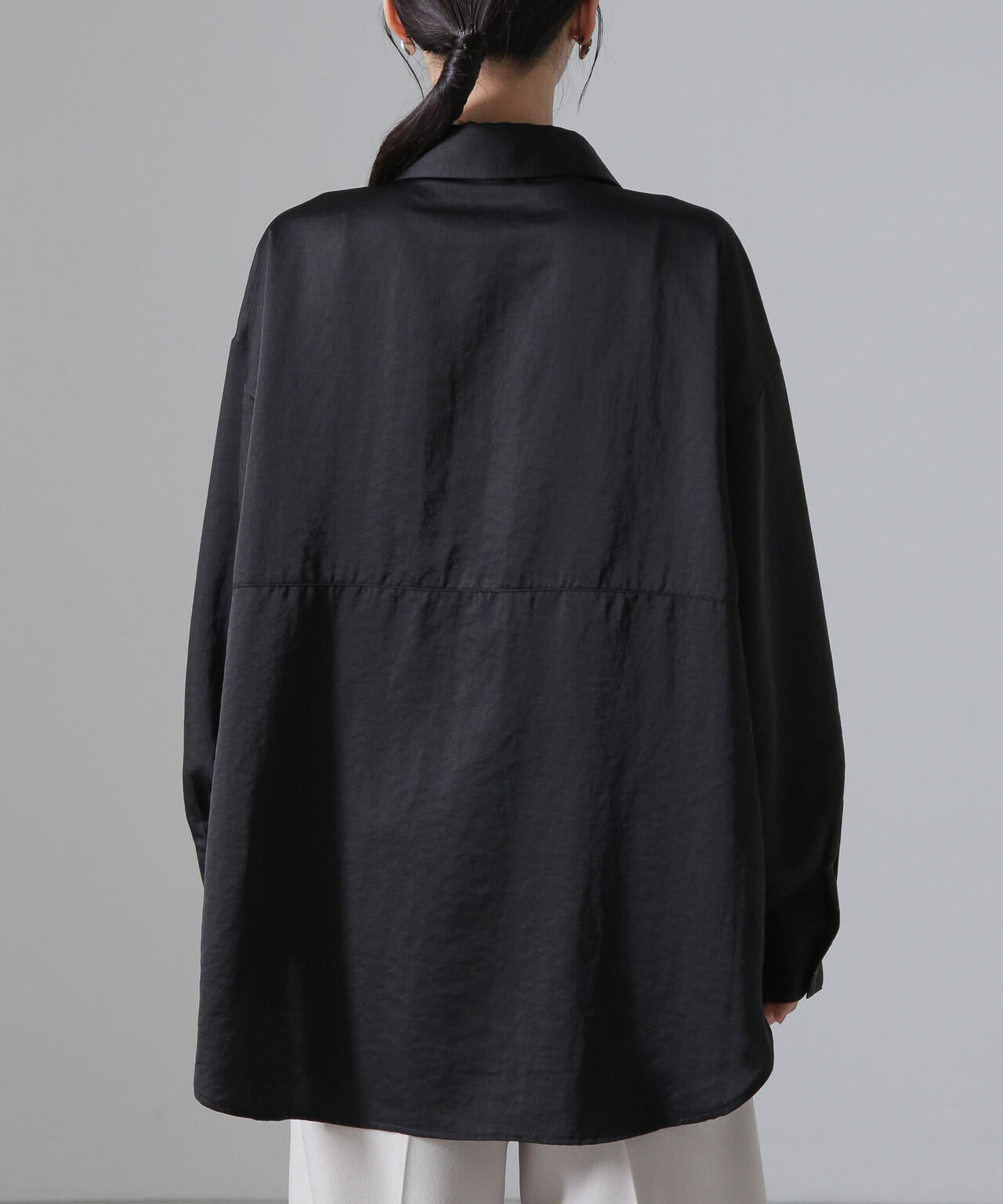 ヴィンテージサテンスキッパーワイドシャツ(セットアップ可) 6734220317