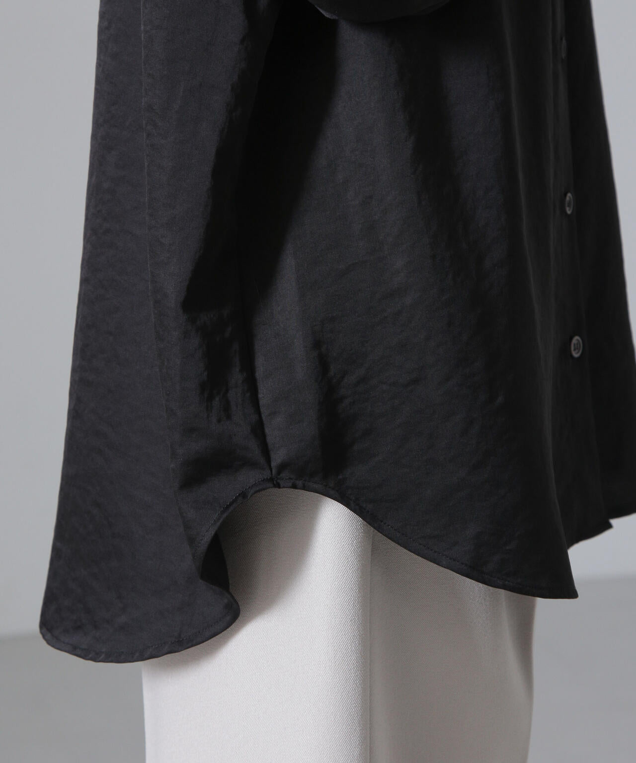 ヴィンテージサテンスキッパーワイドシャツ(セットアップ可) 6734220317