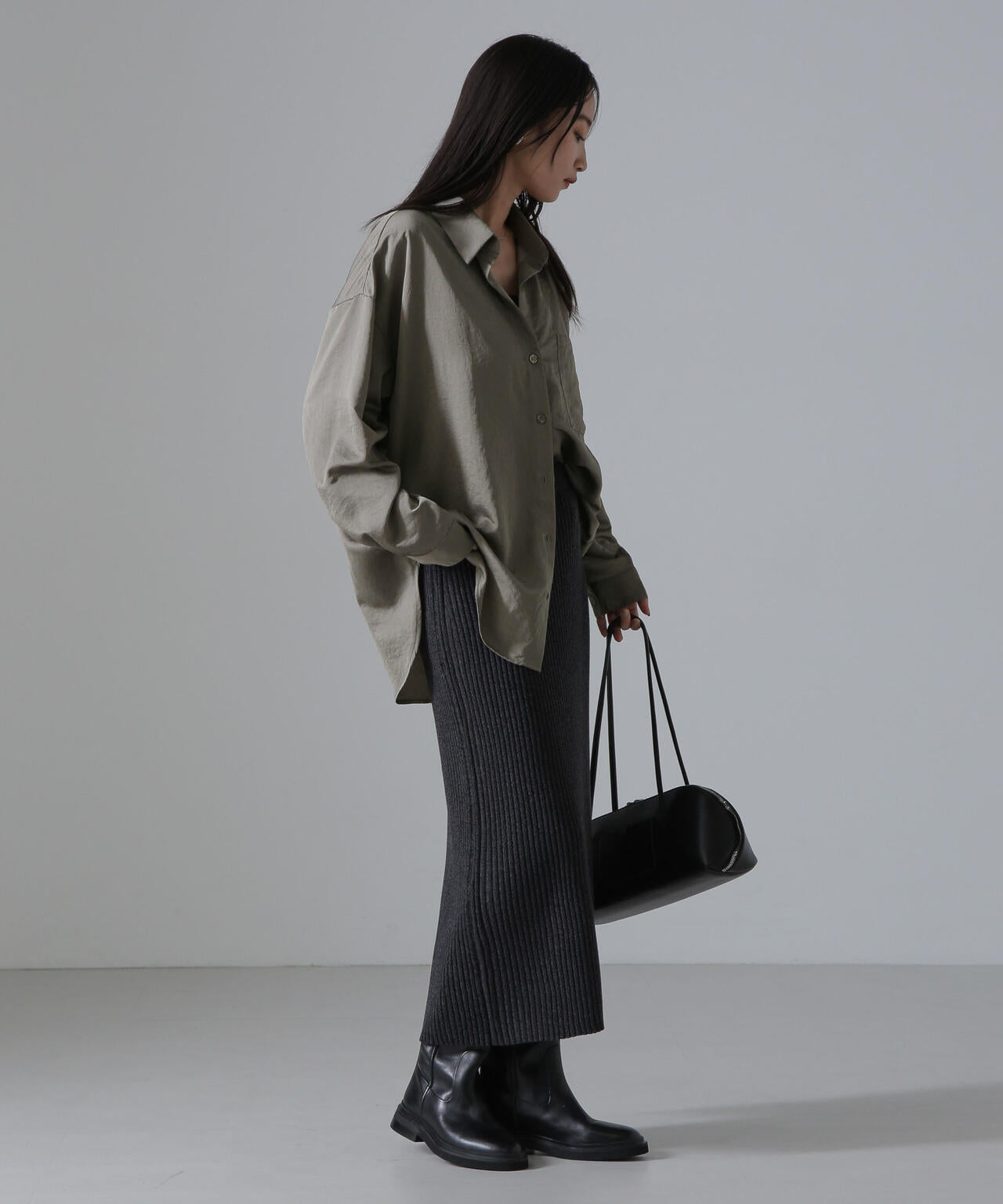 ヴィンテージサテンスキッパーワイドシャツ(セットアップ可) 6734220317