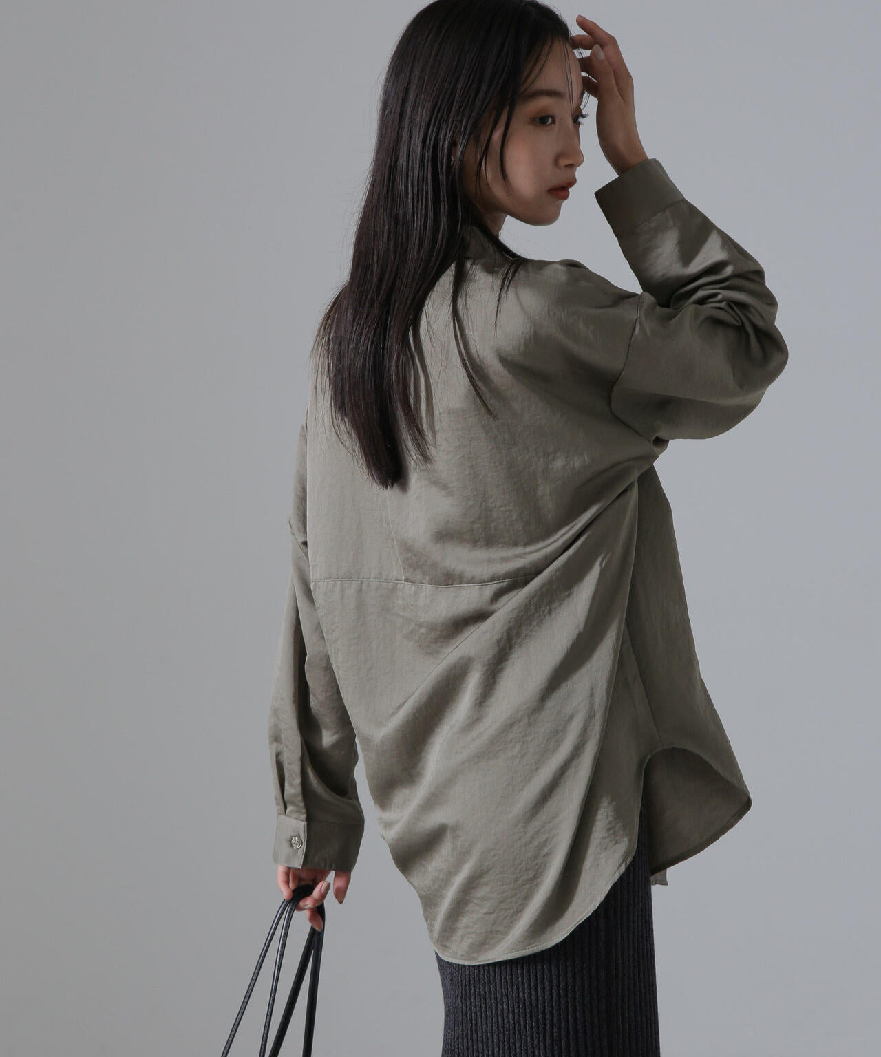 ヴィンテージサテンスキッパーワイドシャツ(セットアップ可) 6734220317