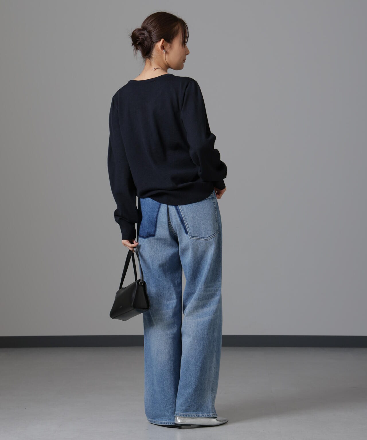 静電気防止 Vネックプルオーバーニット 6734222332