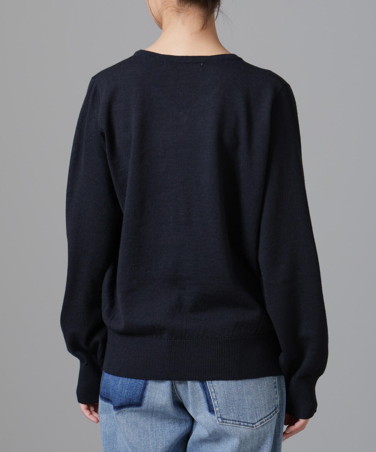 静電気防止 Vネックプルオーバーニット 6734222332