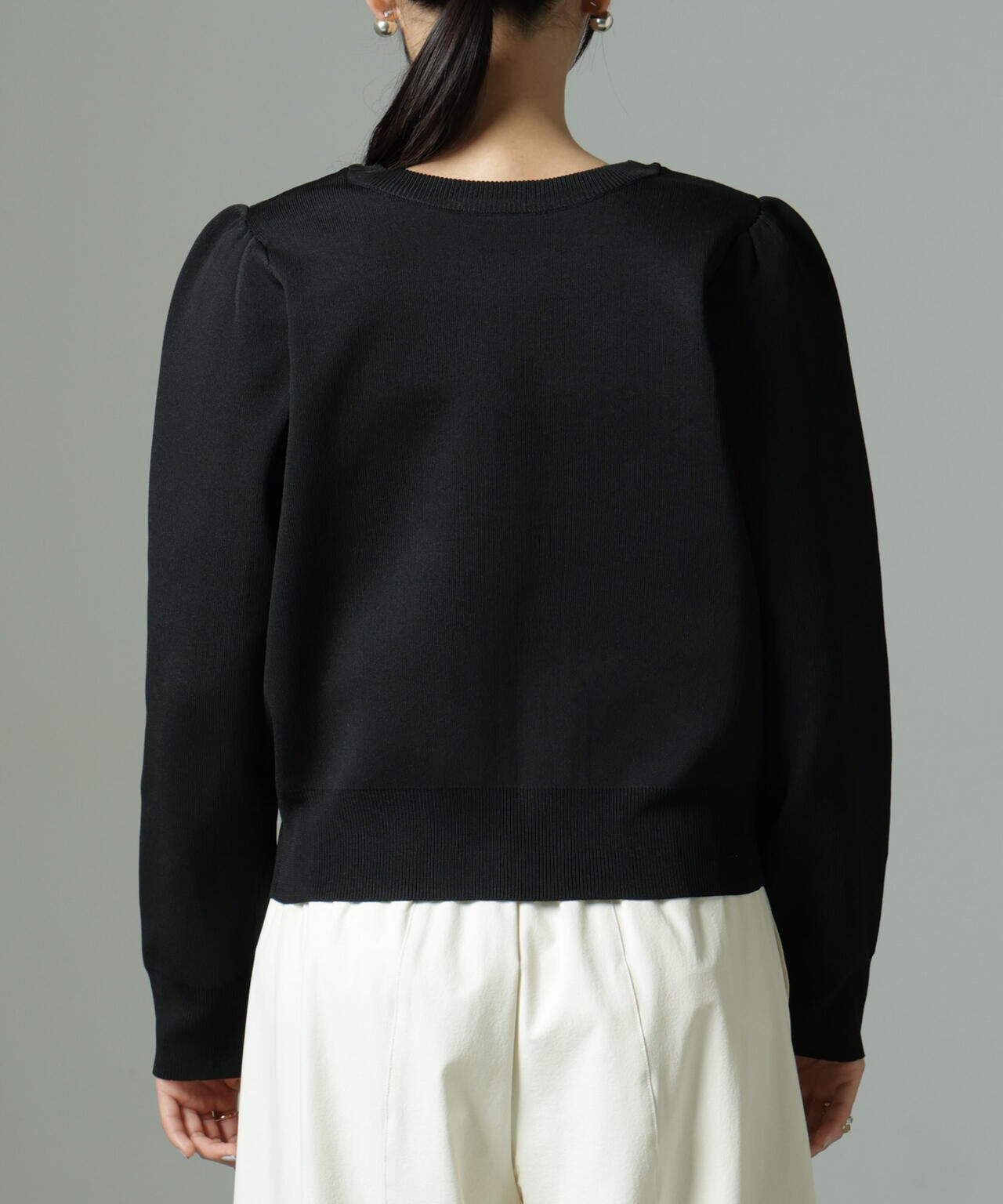 WEB限定/ライトスポンディッシュパールボタンカーディガン 6734222360