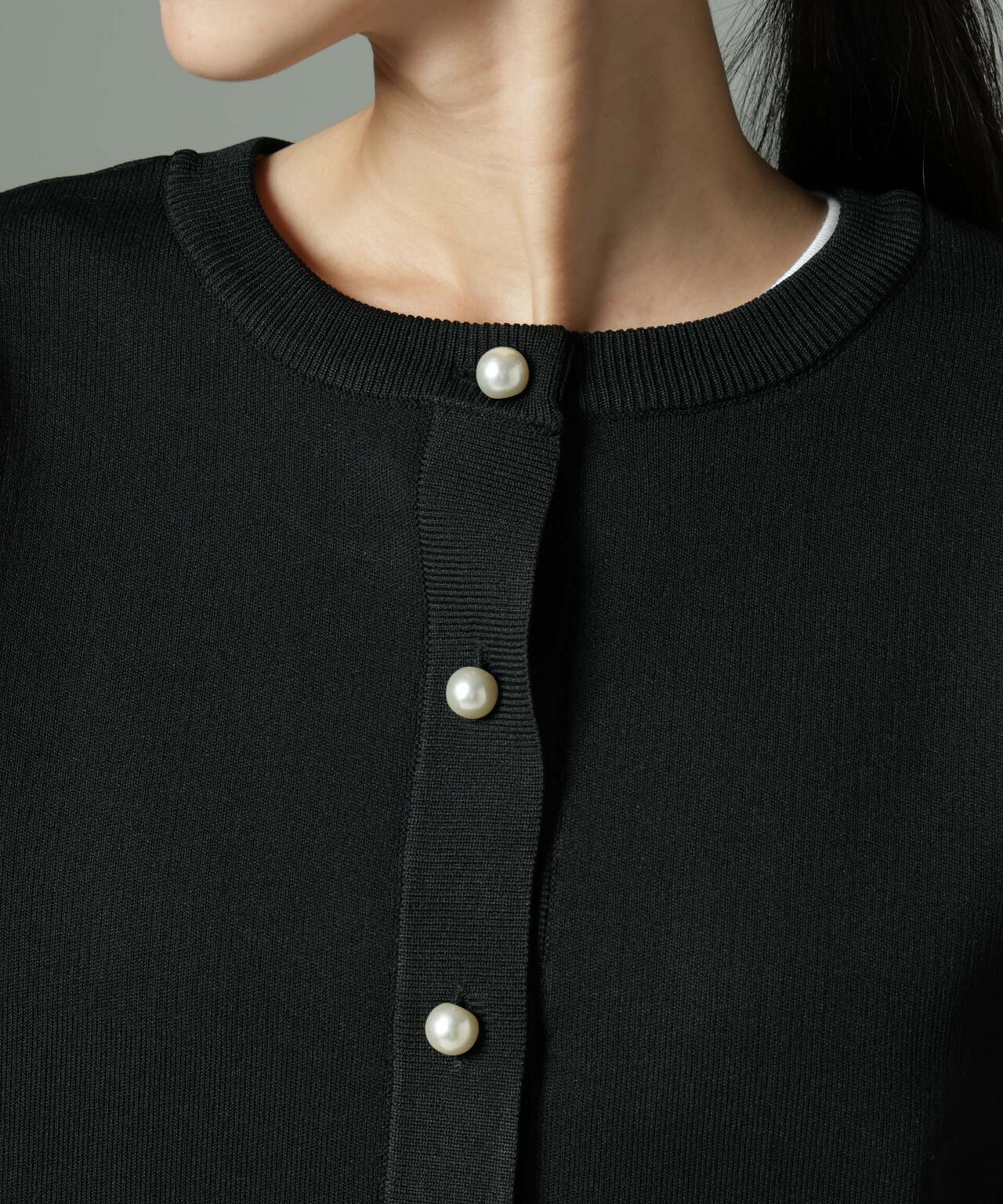 WEB限定/ライトスポンディッシュパールボタンカーディガン 6734222360