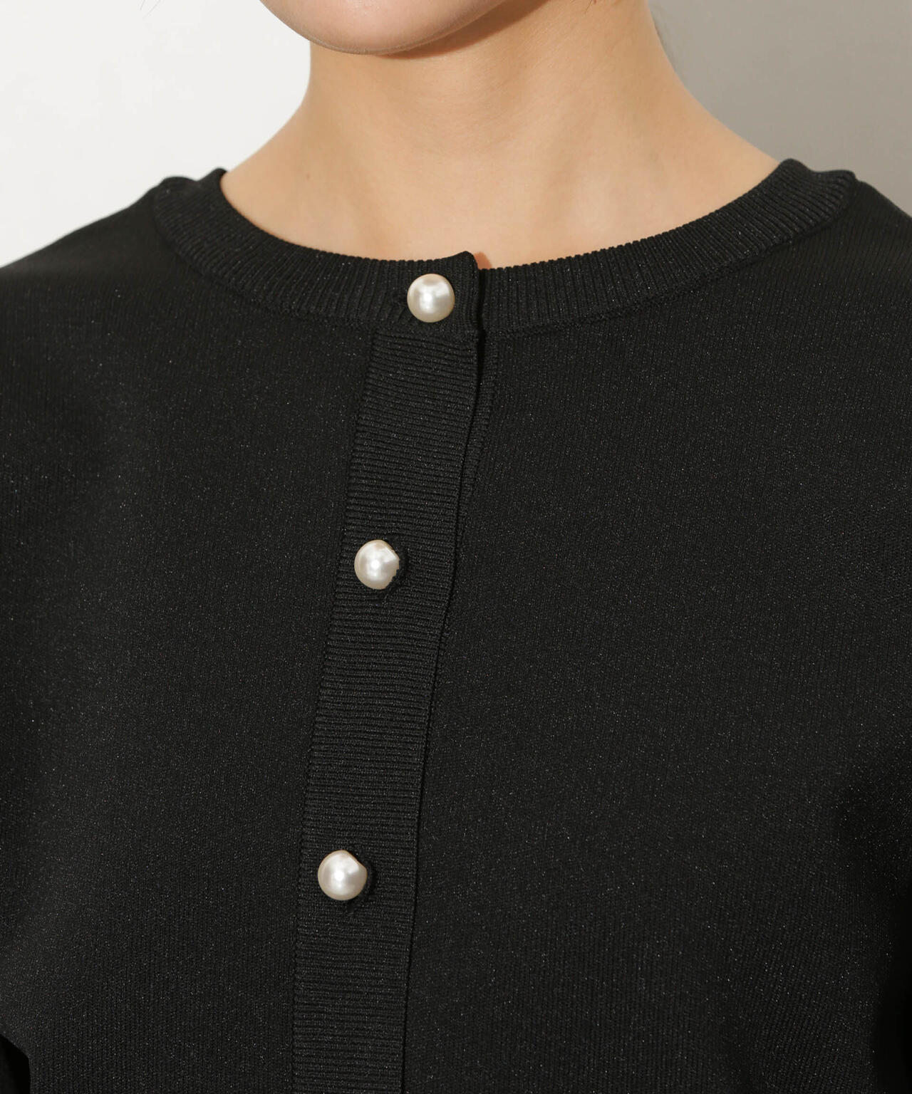 WEB限定/ライトスポンディッシュパールボタンカーディガン 6734222360