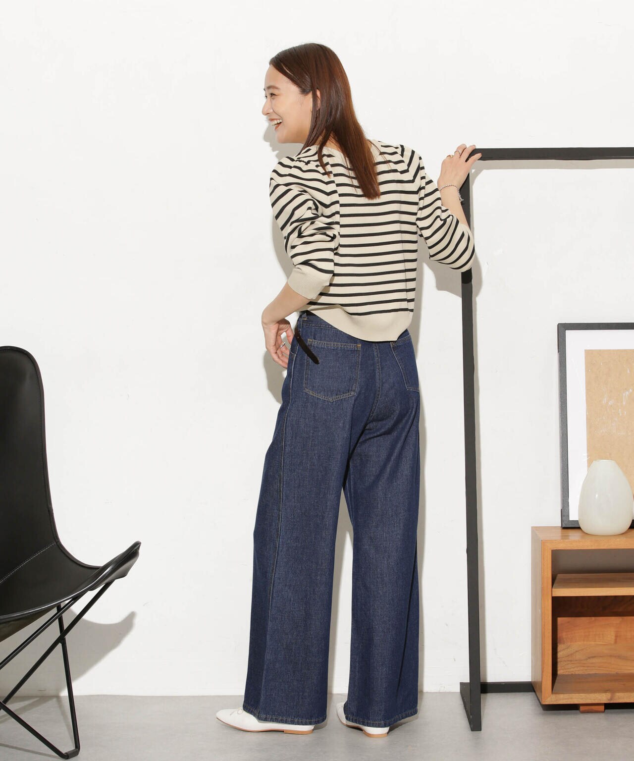 WEB限定/ライトスポンディッシュパールボタンカーディガン 6734222360