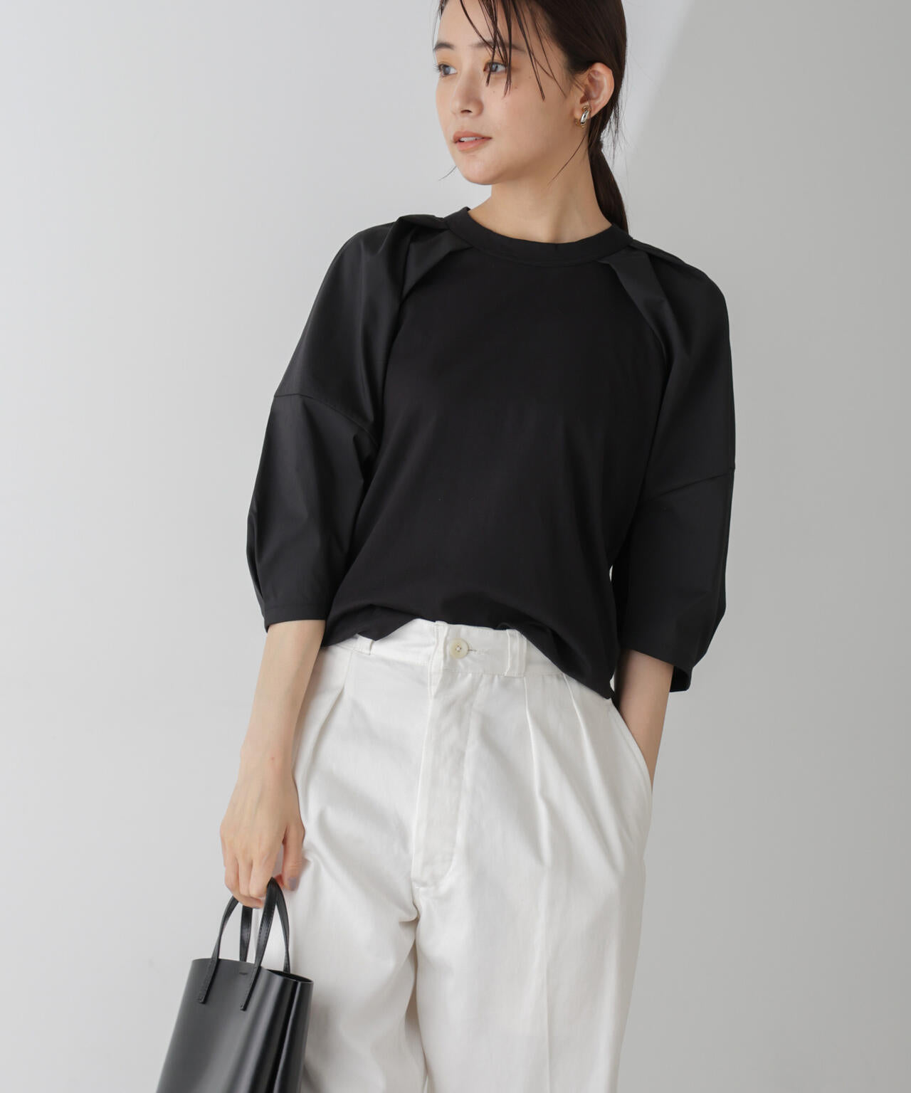 布帛タックスリーブカットプルオーバー 6734223301