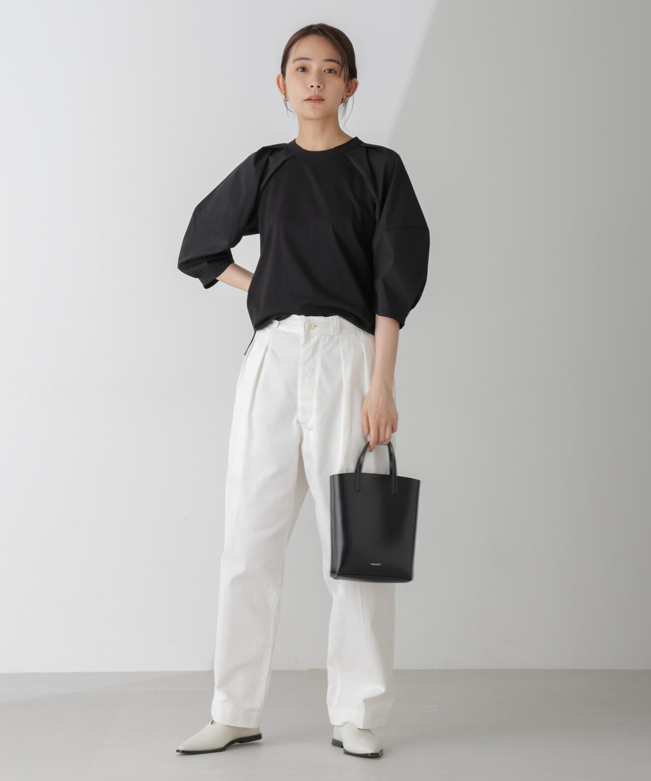 布帛タックスリーブカットプルオーバー 6734223301