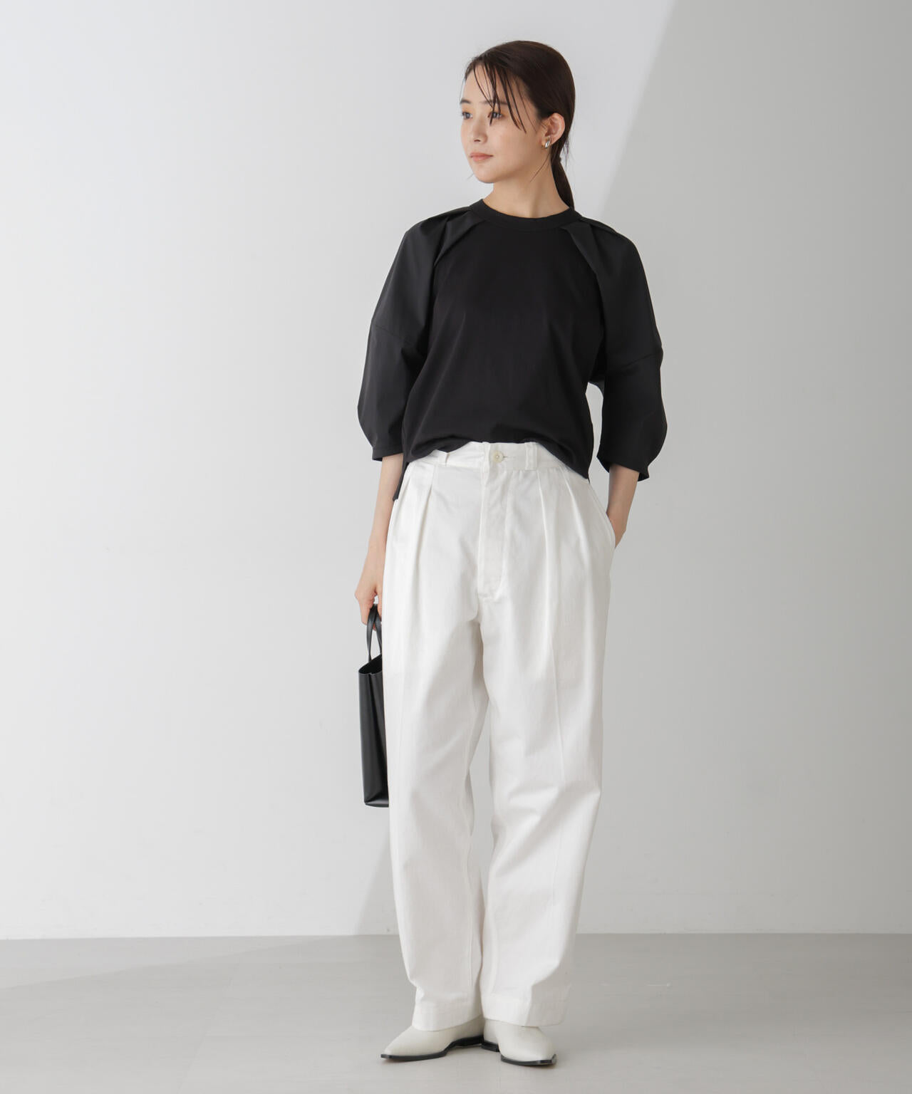 布帛タックスリーブカットプルオーバー 6734223301