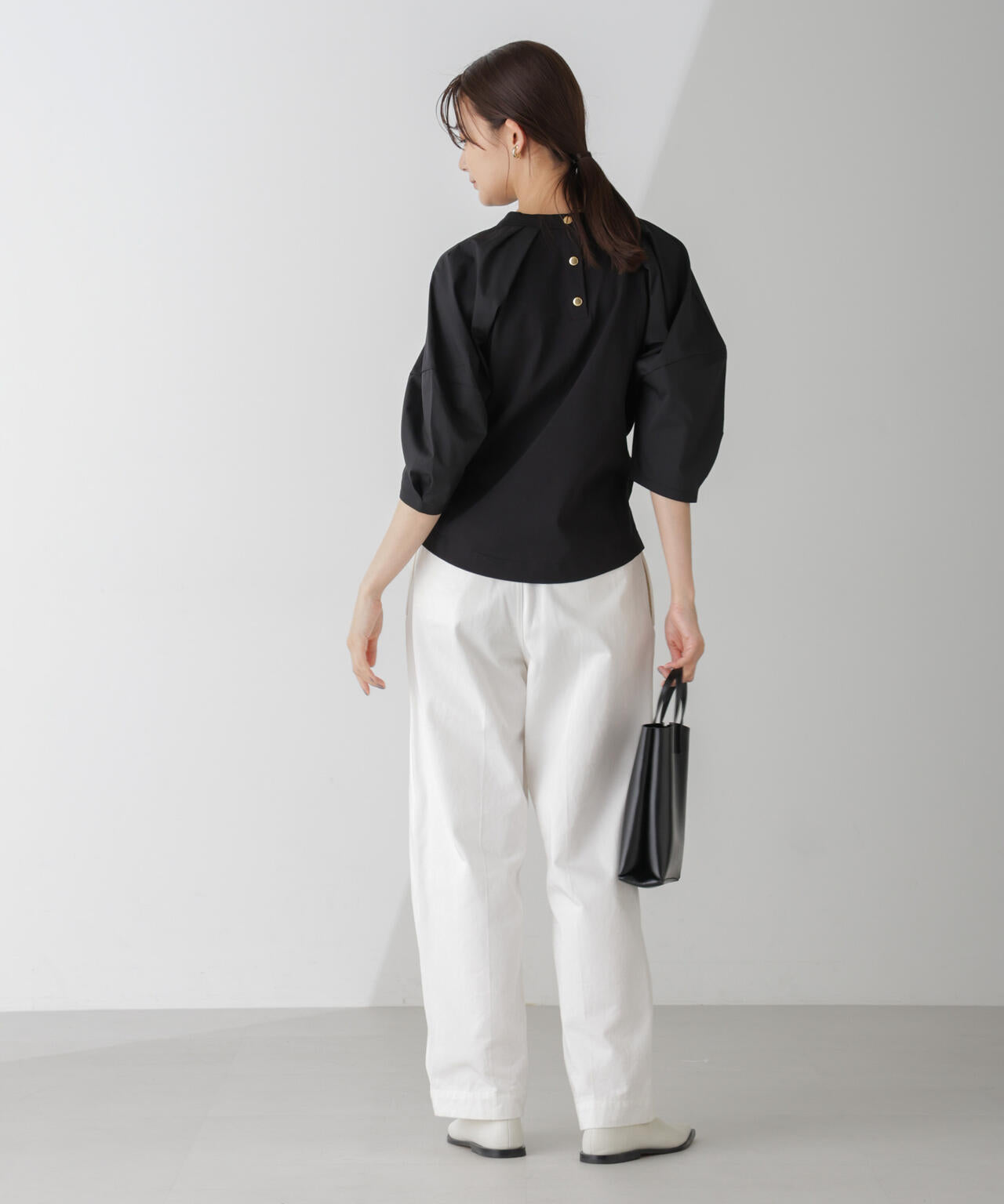 布帛タックスリーブカットプルオーバー 6734223301