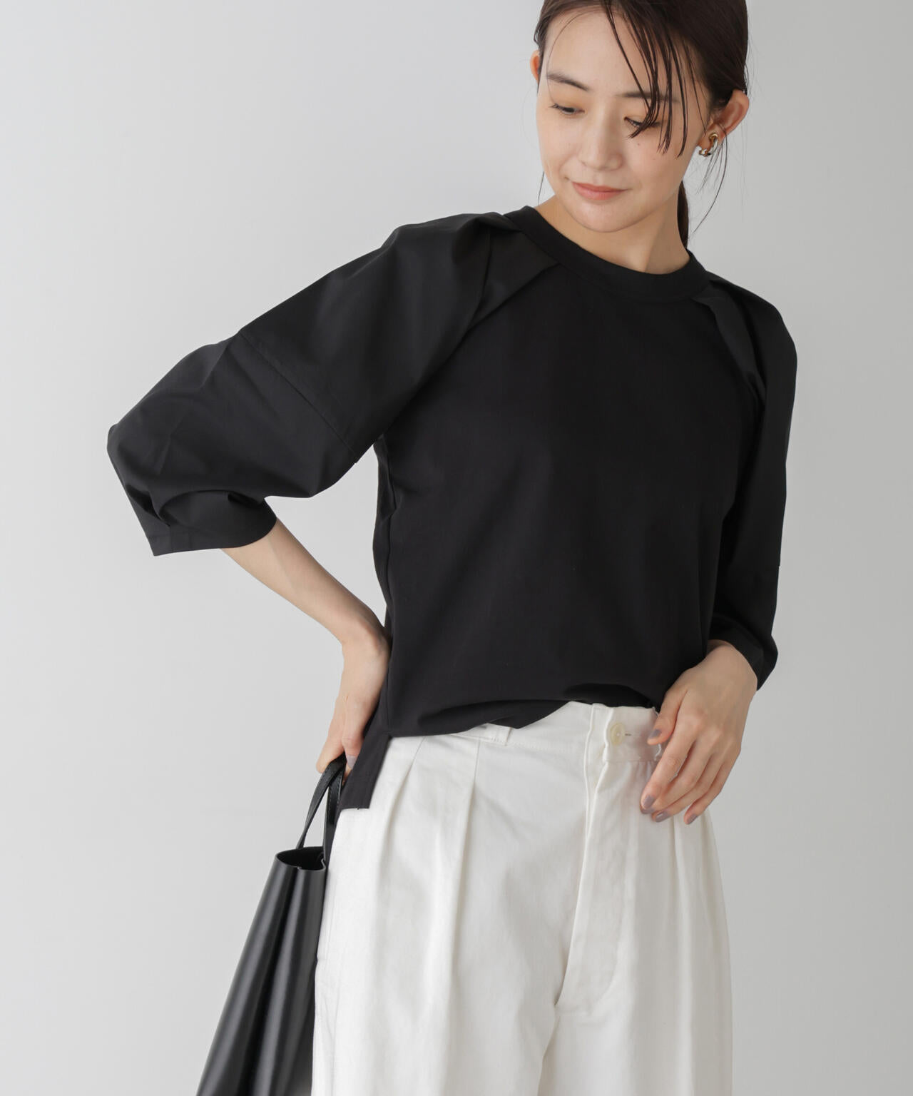 布帛タックスリーブカットプルオーバー 6734223301