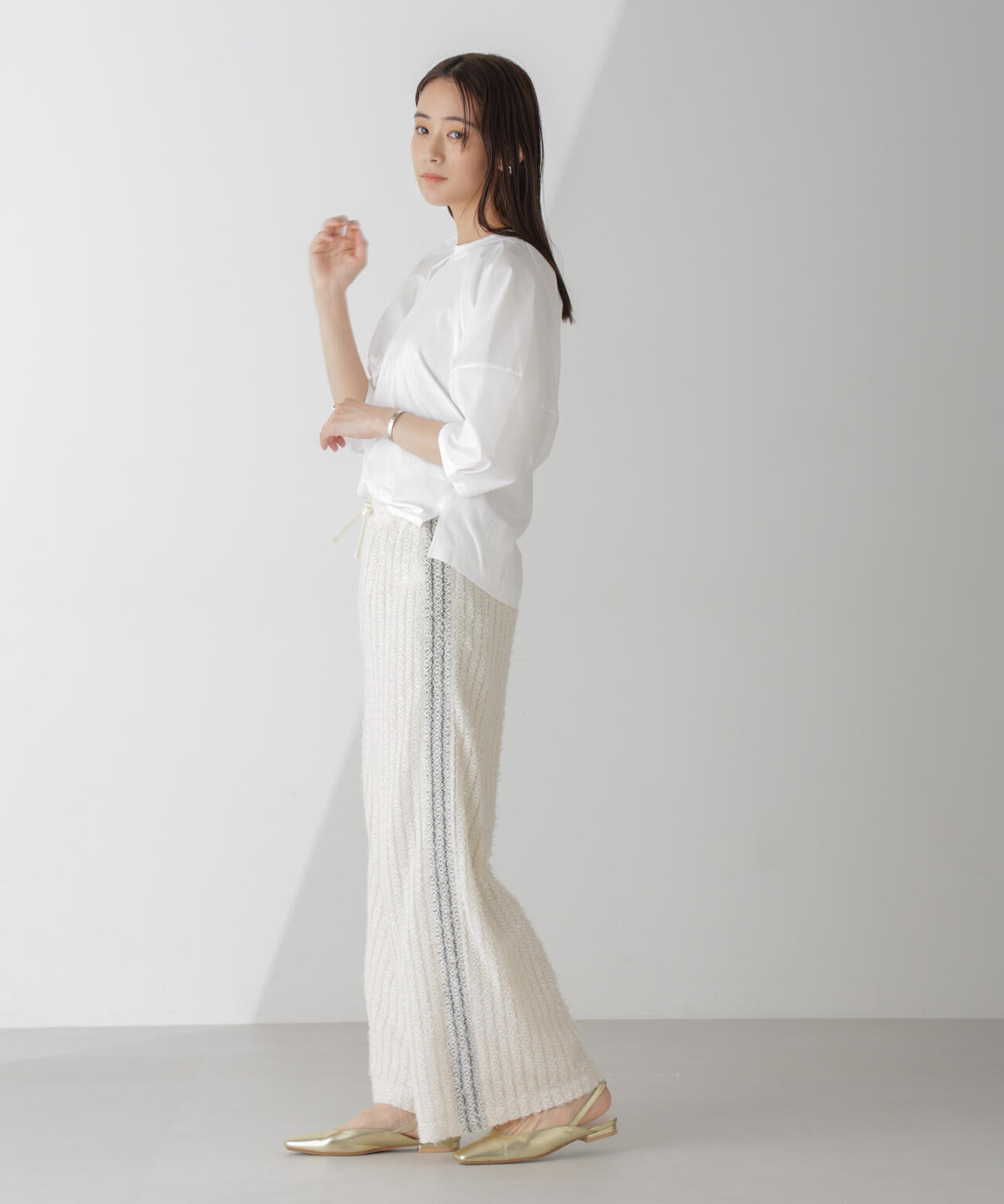 布帛タックスリーブカットプルオーバー 6734223301