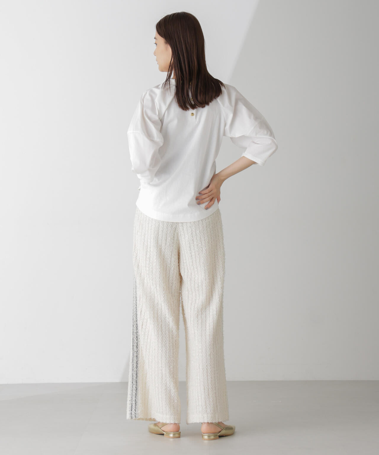 布帛タックスリーブカットプルオーバー 6734223301