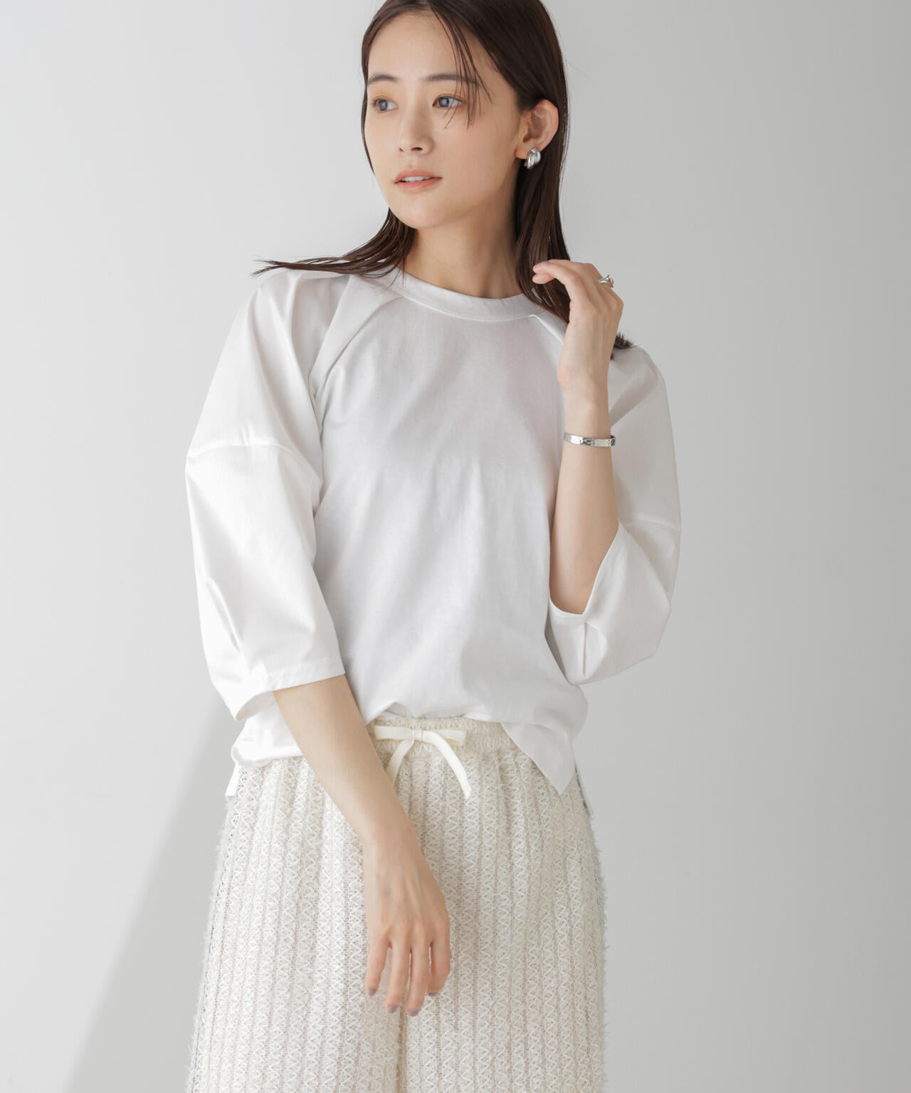 布帛タックスリーブカットプルオーバー 6734223301