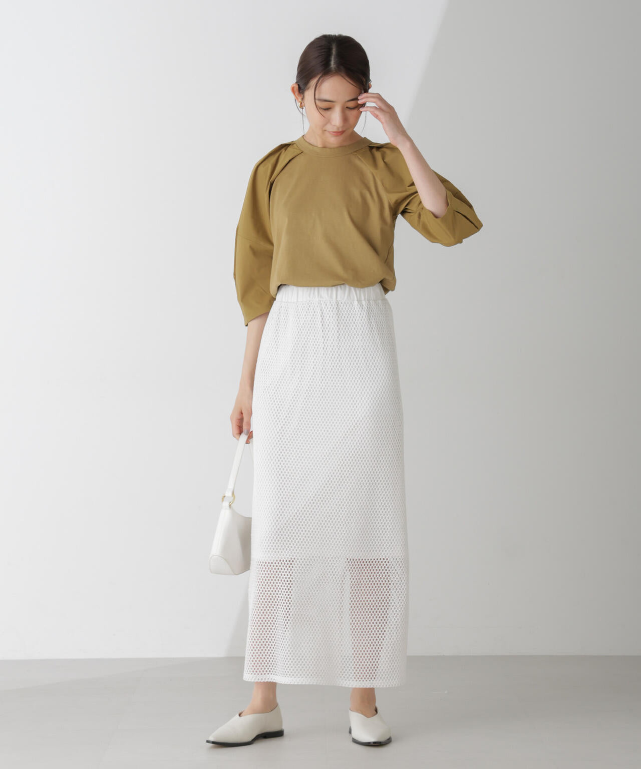 布帛タックスリーブカットプルオーバー 6734223301