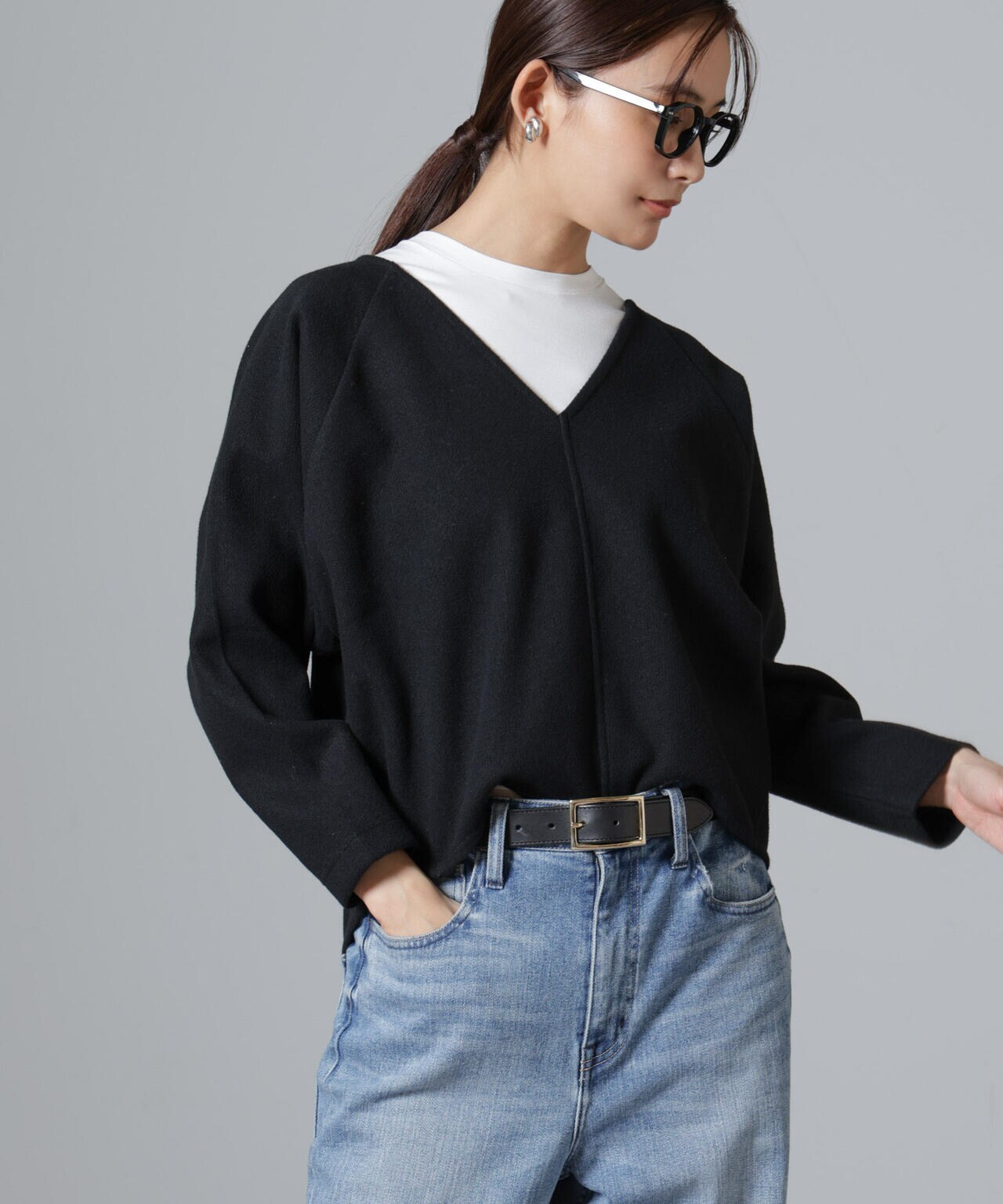MUSE *WOOLY THERMAL プルオーバー ネイビー SALE 30%OFF】[95-244-003]Yonetomi NEW BASIC(ヨネトミニュー