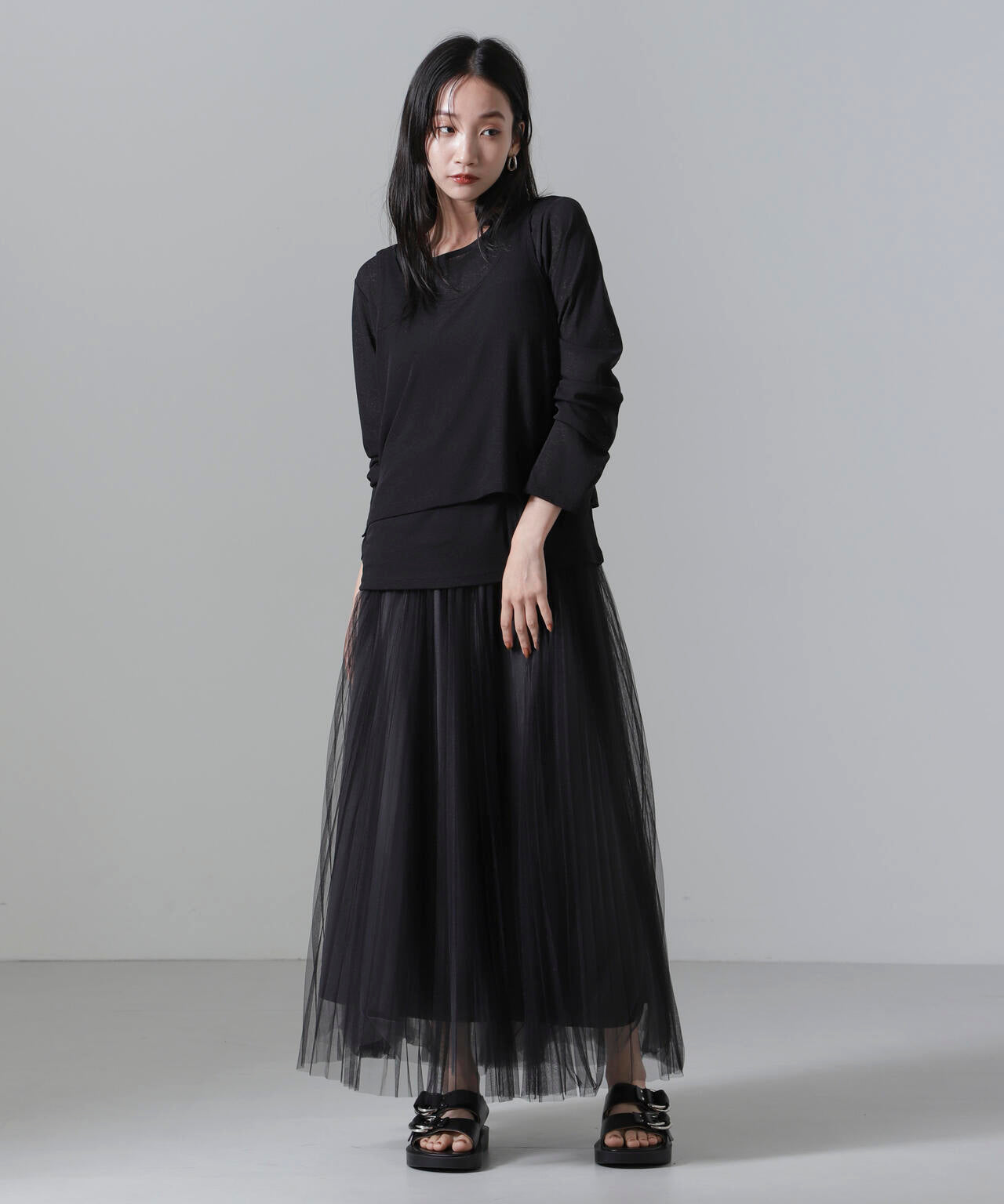 シアーレイヤードアンサンブルカットトップス 6734223304