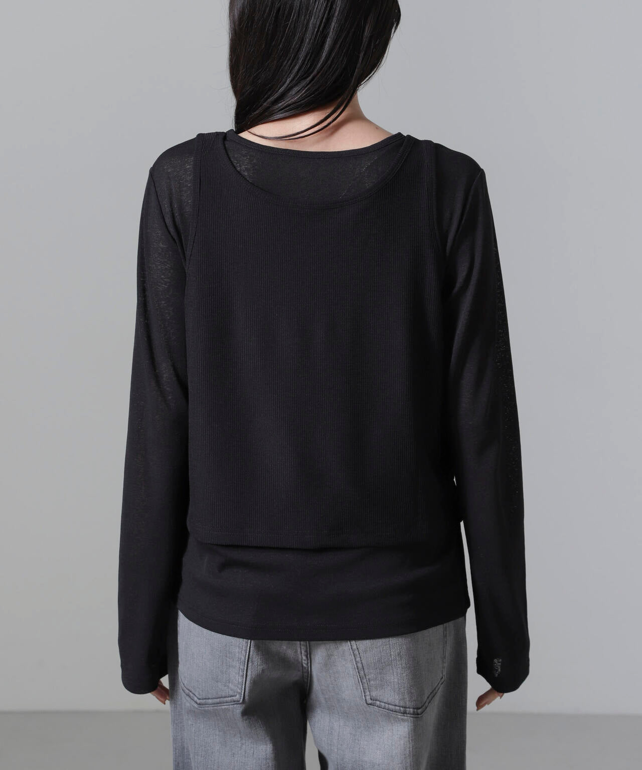 シアーレイヤードアンサンブルカットトップス 6734223304