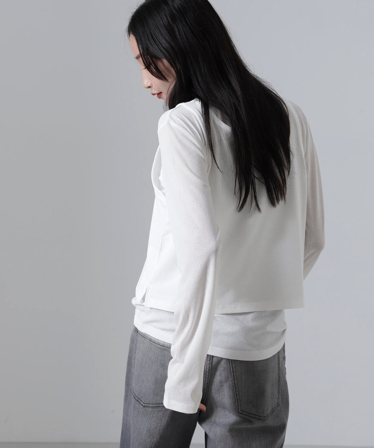 シアーレイヤードアンサンブルカットトップス 6734223304