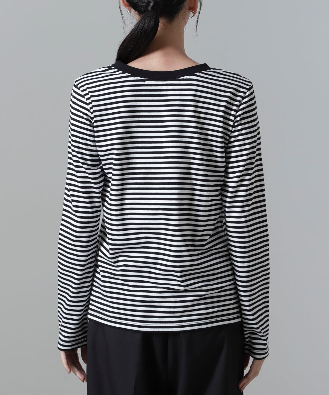 ボーダーロングスリーブTシャツ 6734223306