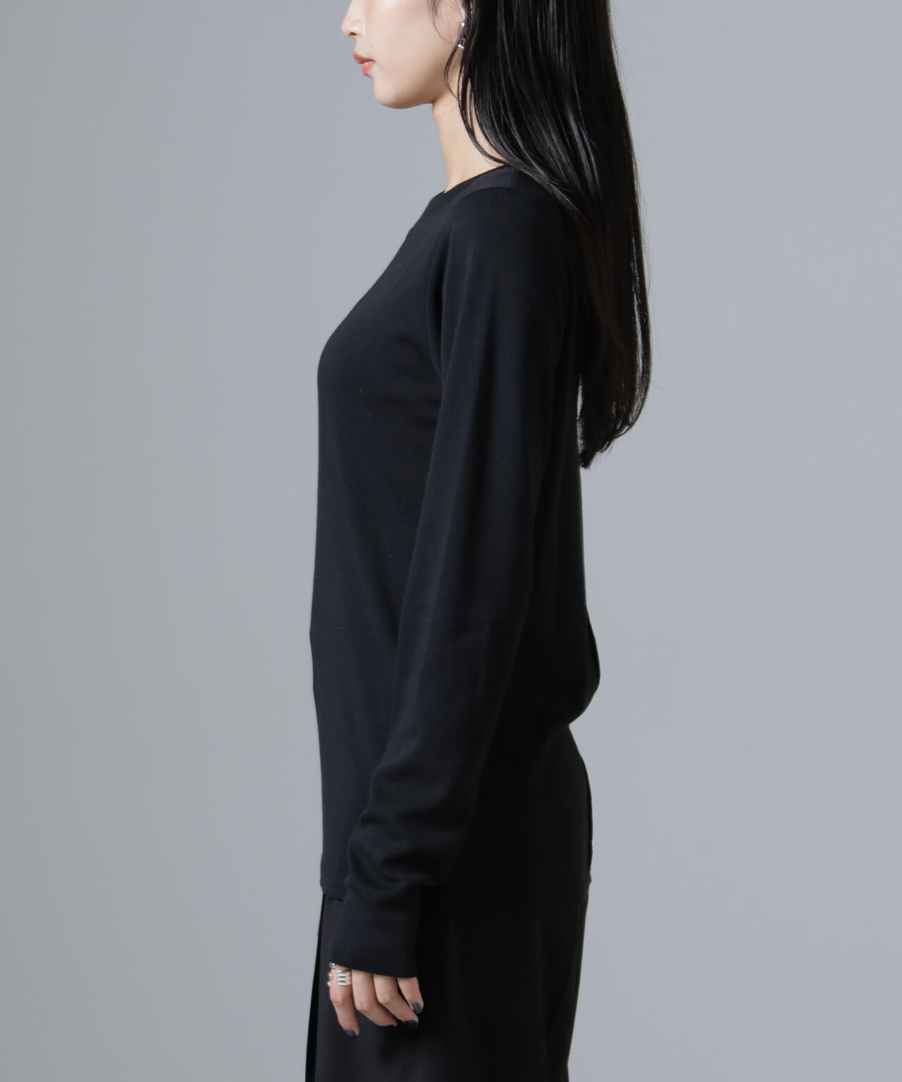 ジンジャー吸湿発熱抗菌防臭クルーネックカットソー 6734223321