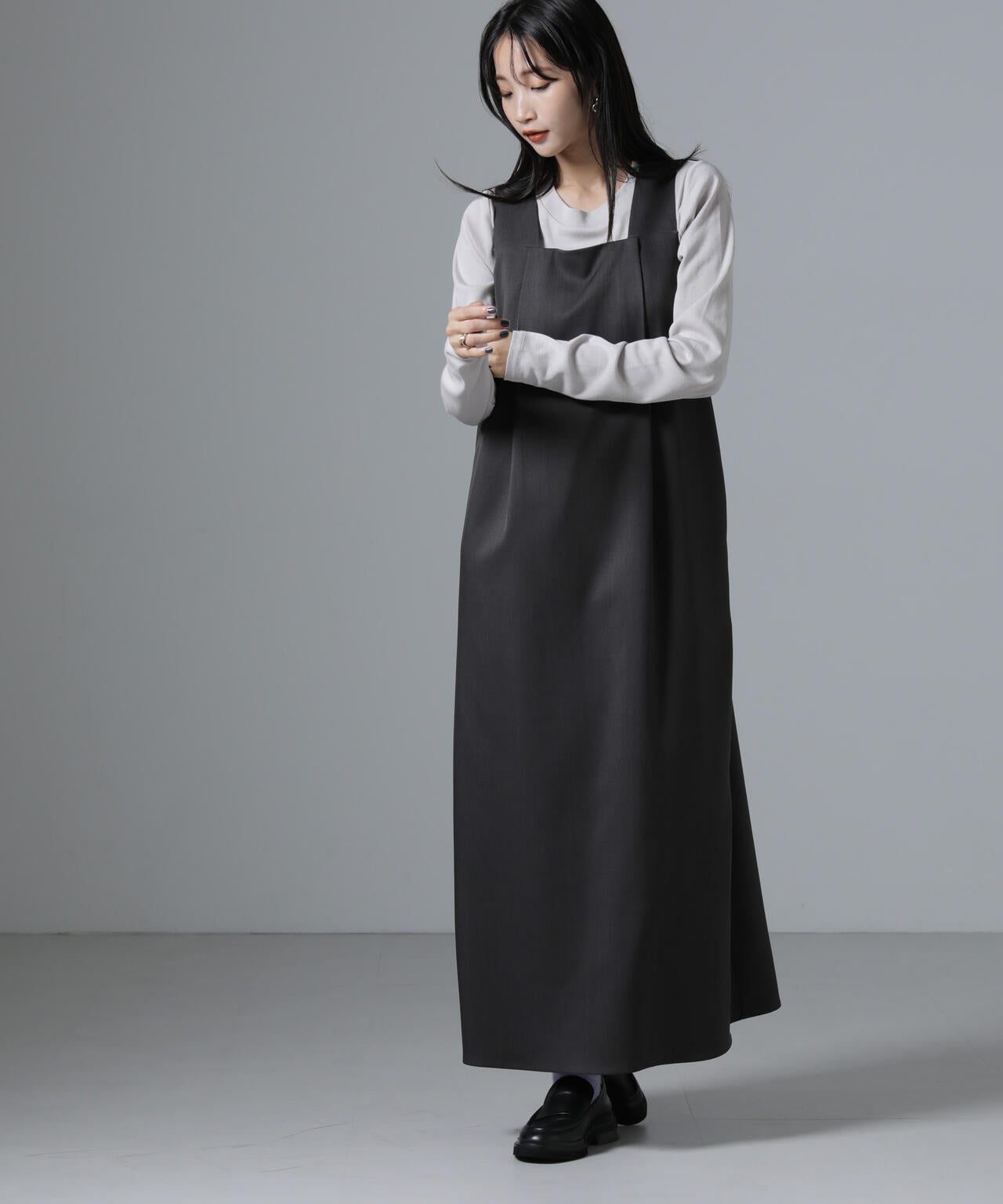 ジンジャー吸湿発熱抗菌防臭クルーネックカットソー 6734223321