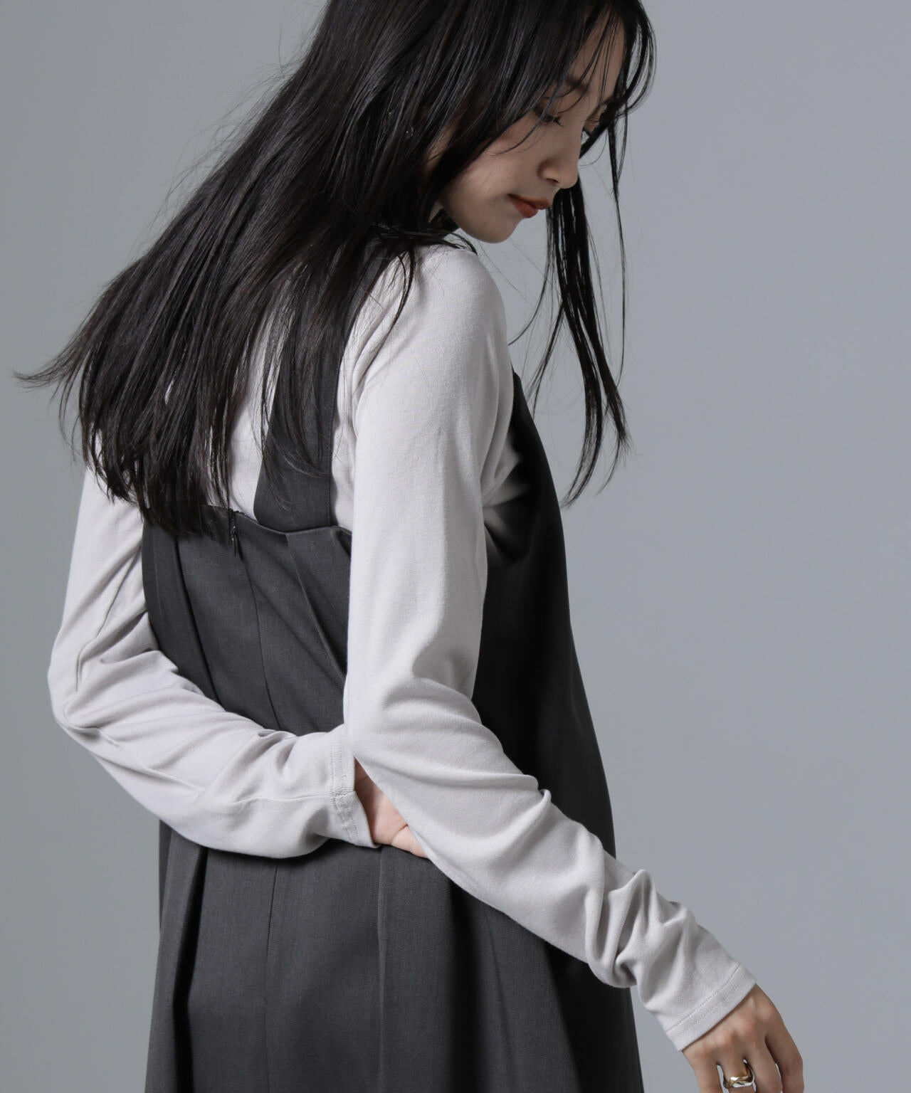 ジンジャー吸湿発熱抗菌防臭クルーネックカットソー 6734223321