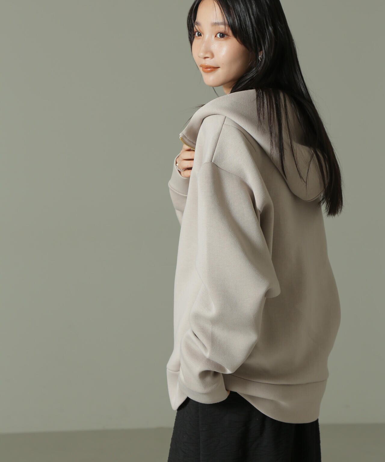 WEB限定/テックダンボールダブルジップBIGパーカ男女兼用 6734223329