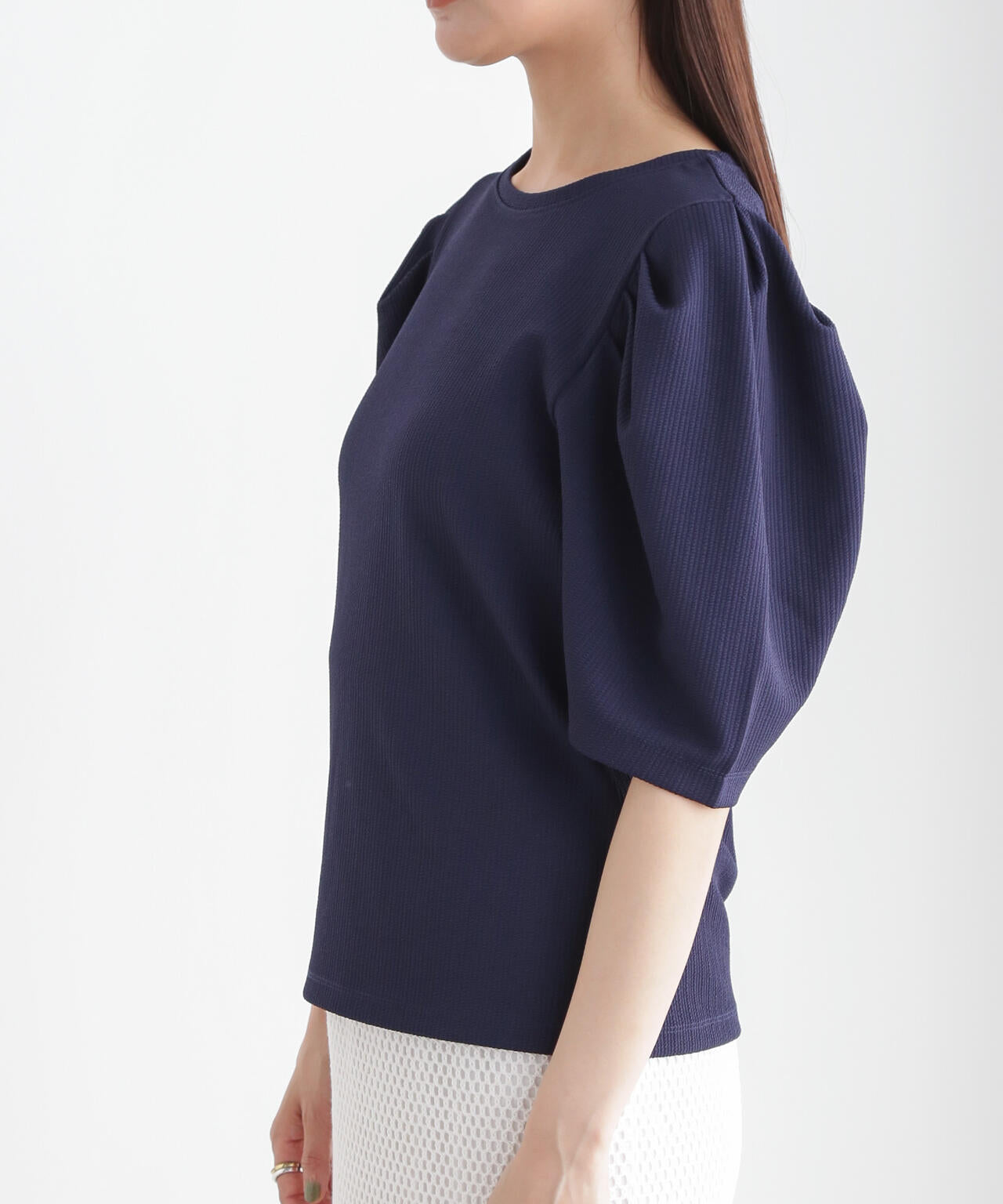 ショルダーギャザーデザイントップス 6734224300