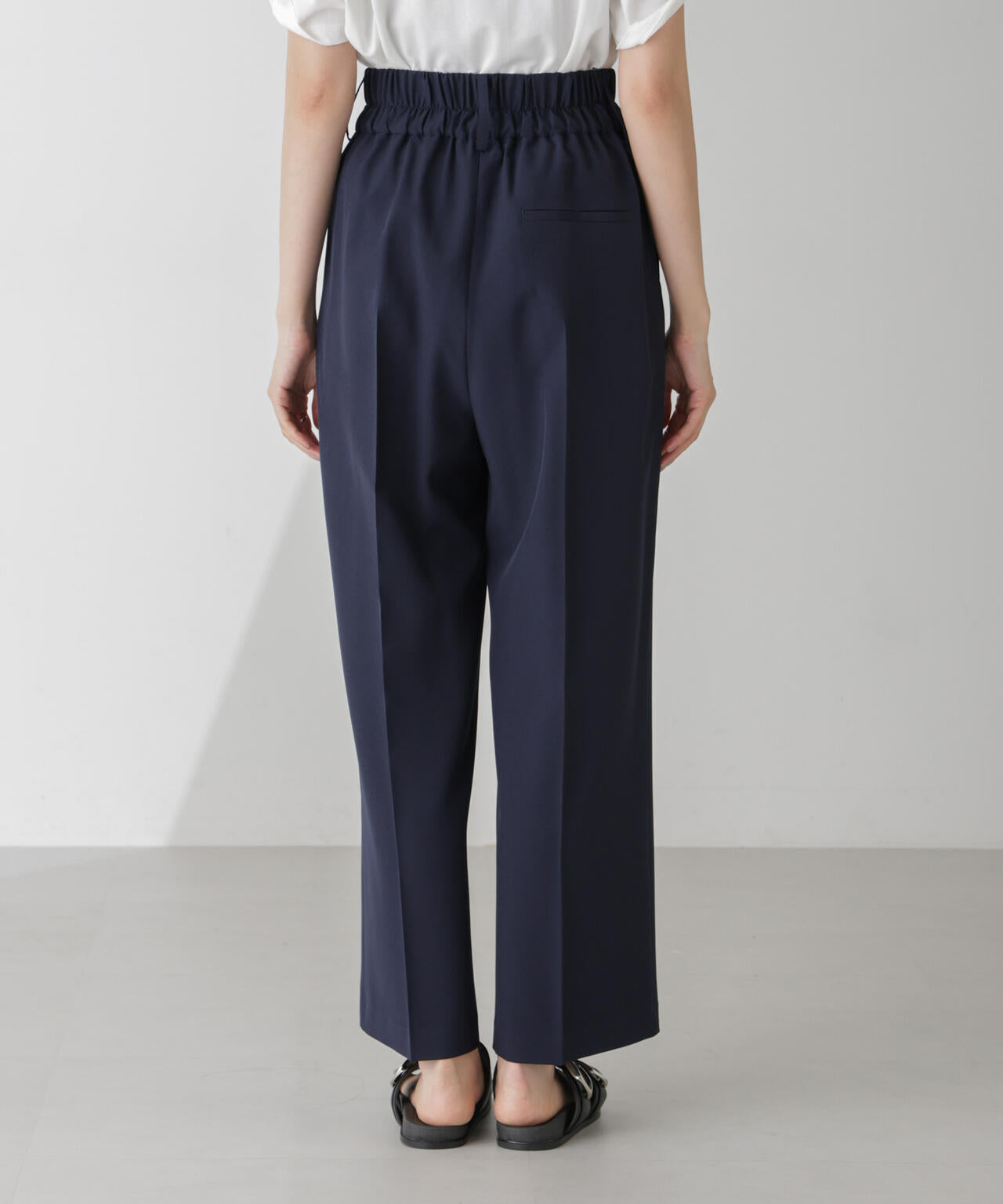 ハイウエスト2タックワイドパンツ(セットアップ可) 6734227302