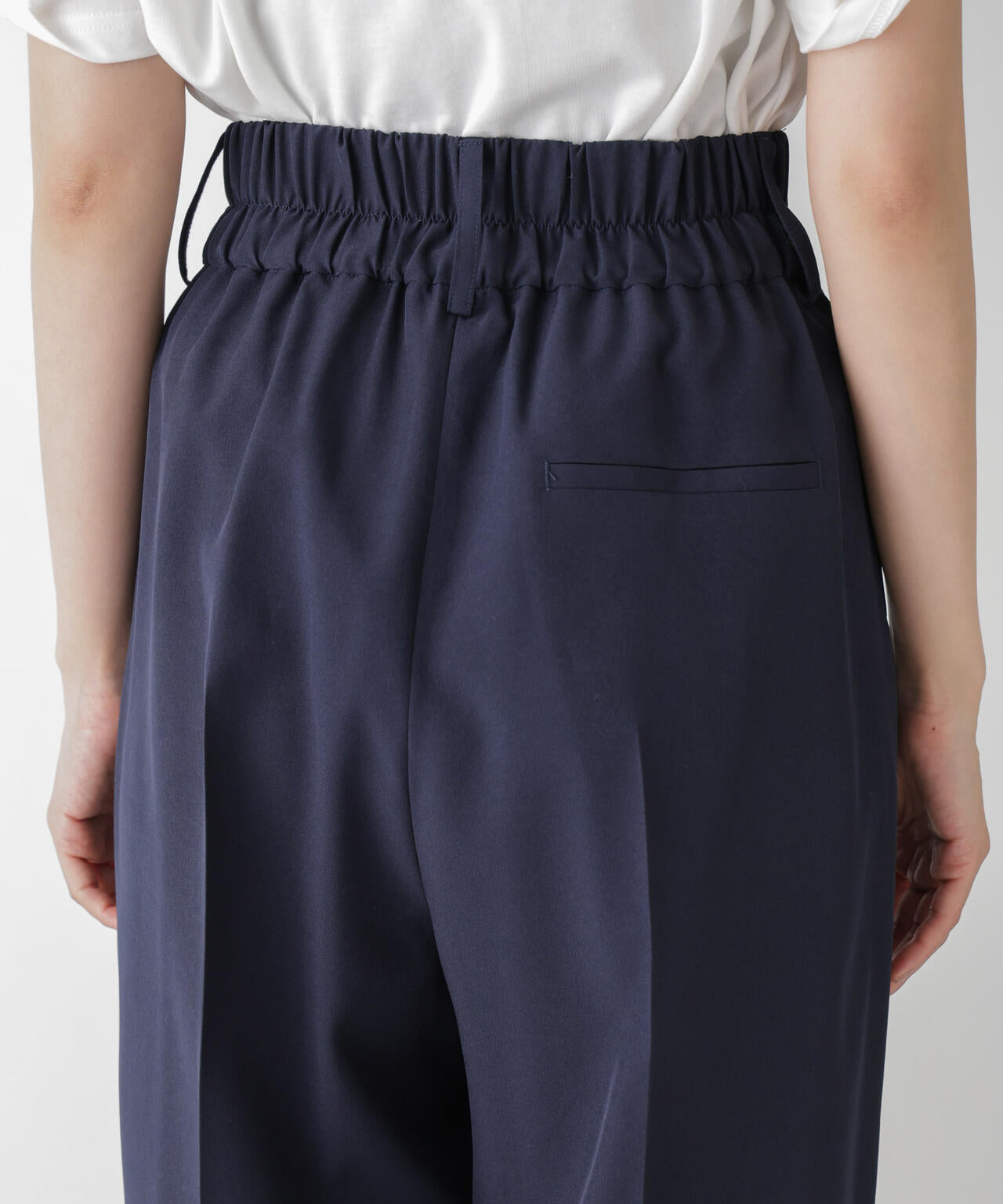 ハイウエスト2タックワイドパンツ(セットアップ可) 6734227302