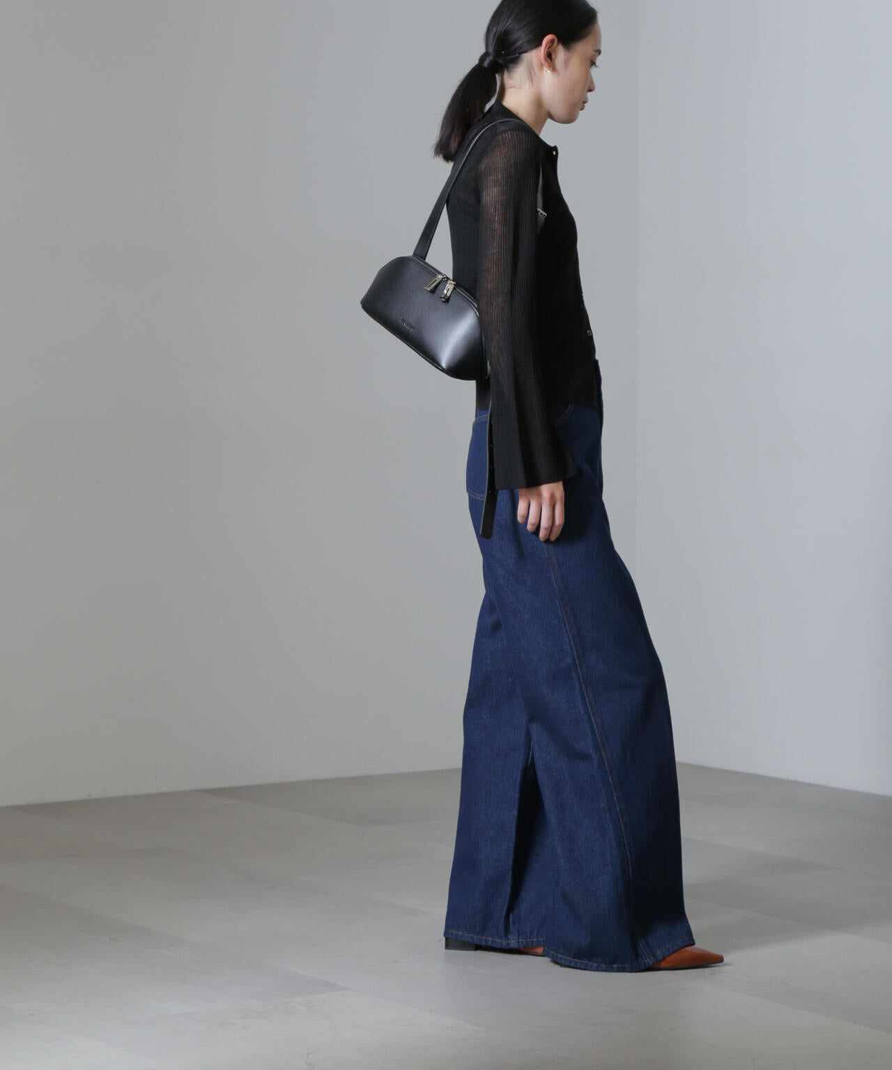 ハイウエストワイドデニムパンツ 6734227307