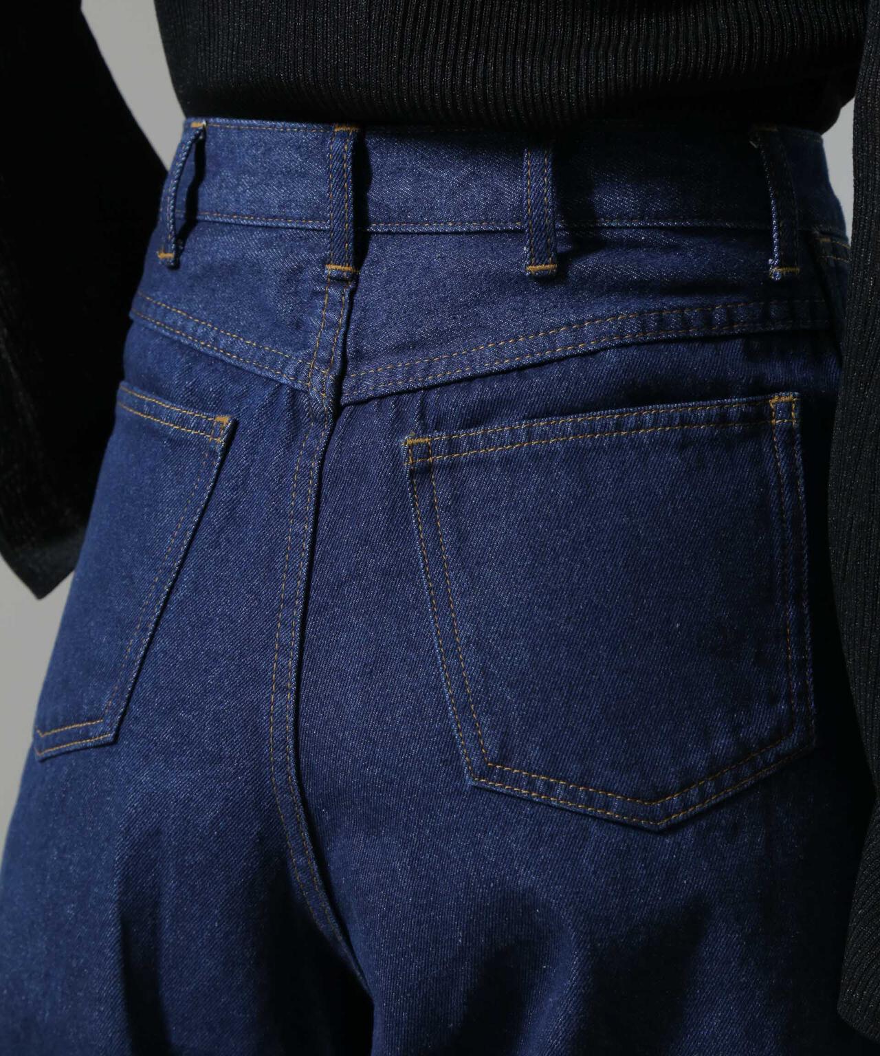 ハイウエストワイドデニムパンツ 6734227307