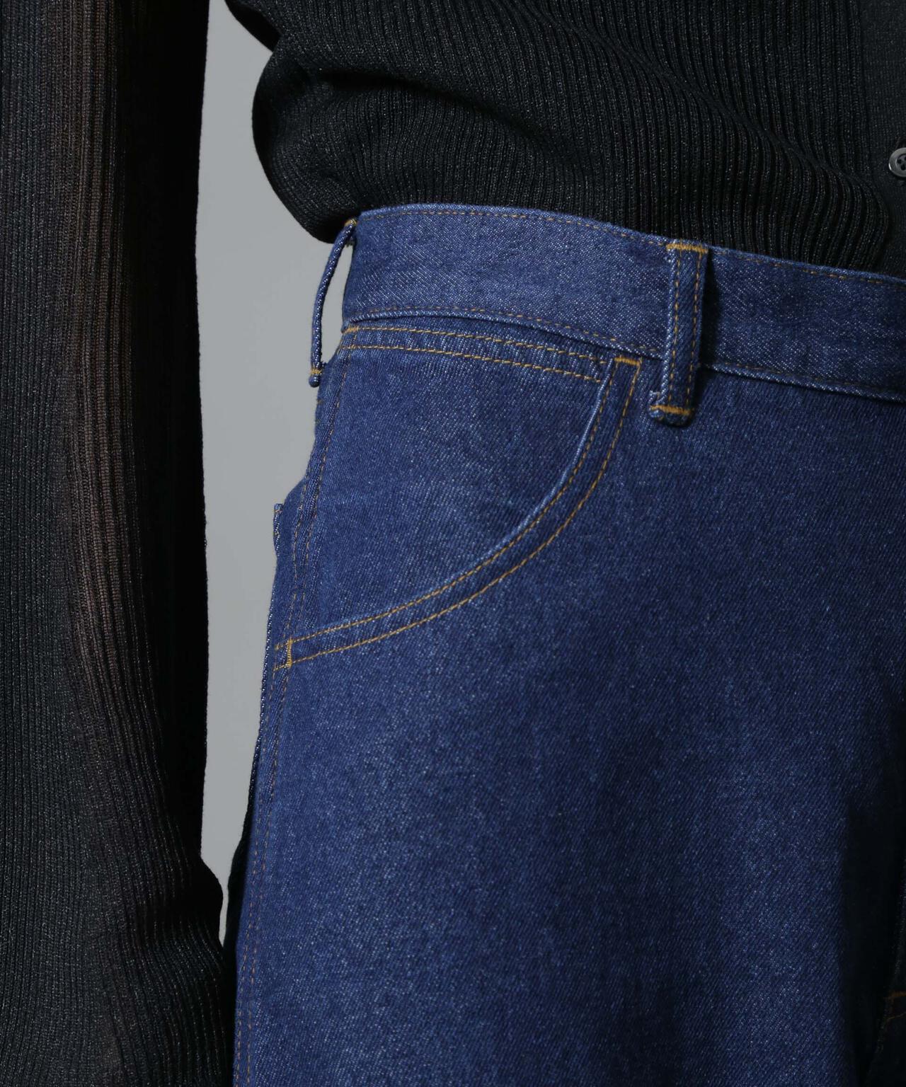 ハイウエストワイドデニムパンツ 6734227307