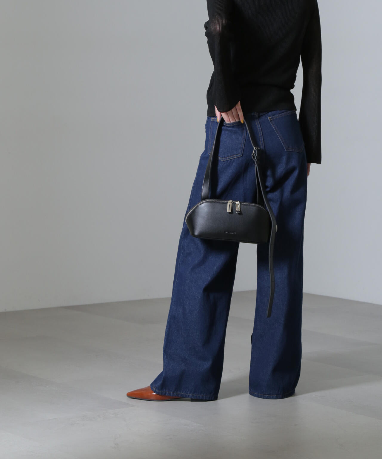 ハイウエストワイドデニムパンツ 6734227307