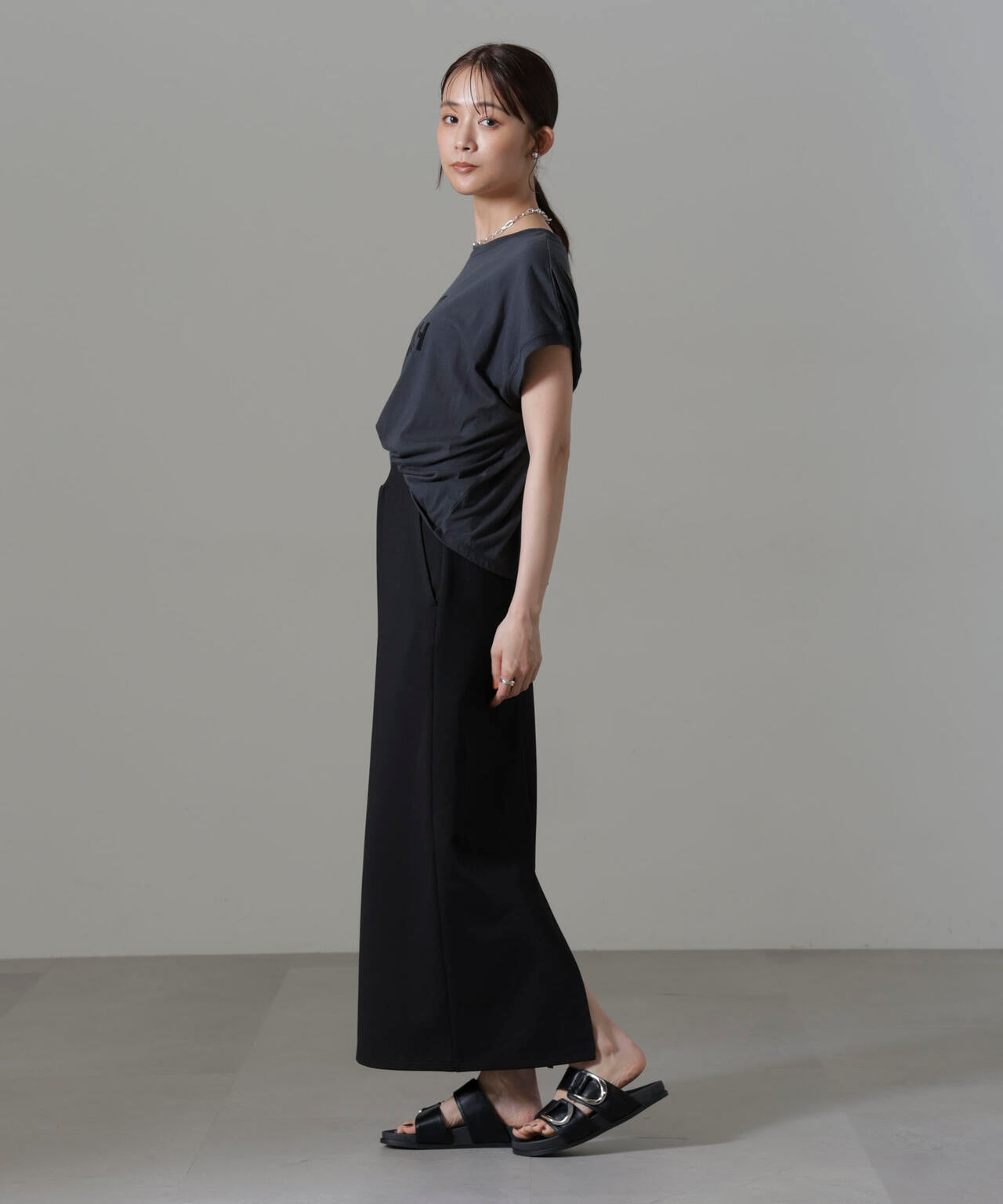 ポンチカットIラインマキシスカート 6734230309