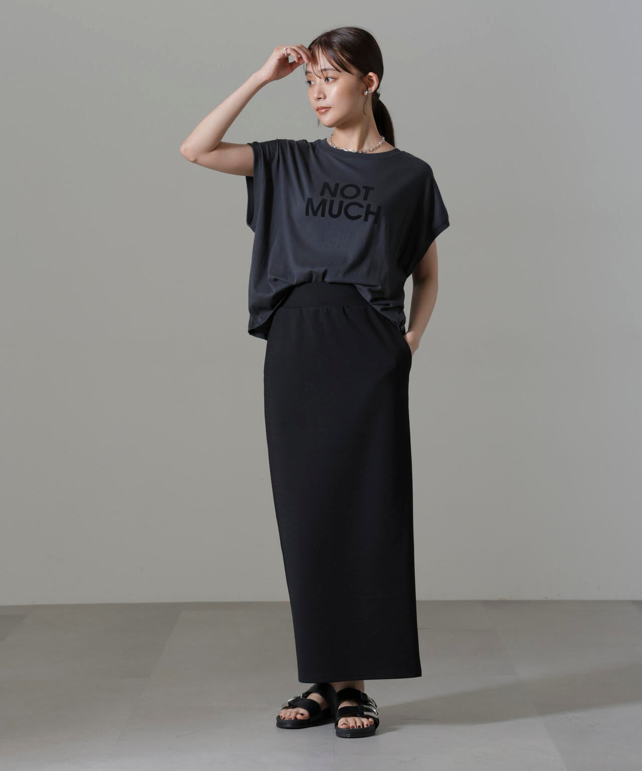 ポンチカットIラインマキシスカート 6734230309