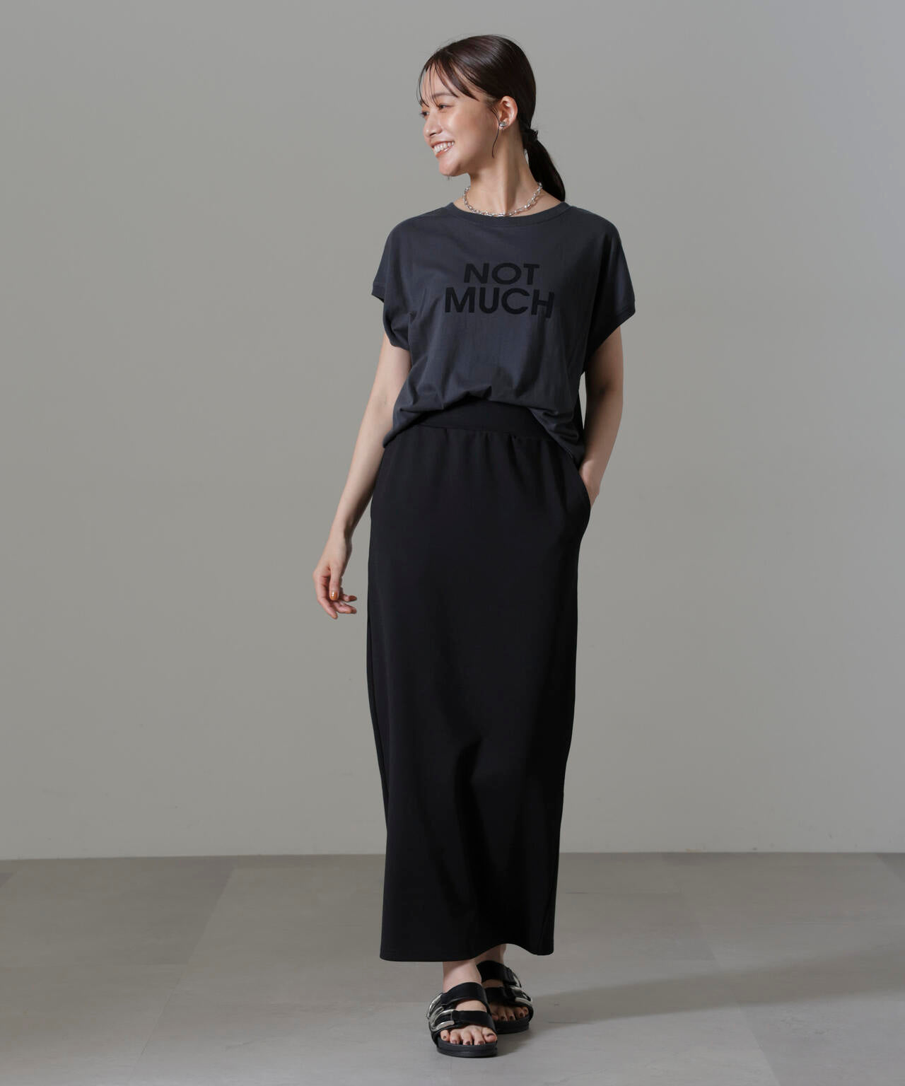 ポンチカットIラインマキシスカート 6734230309