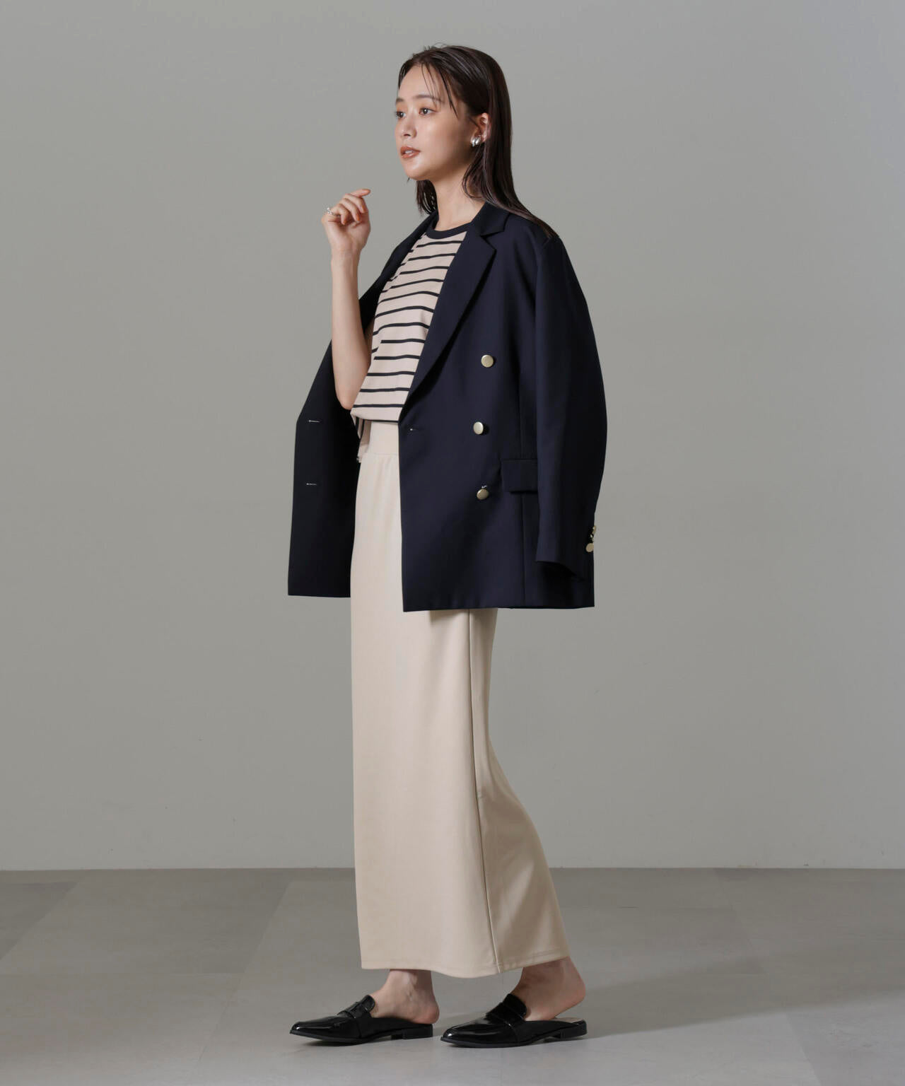 ポンチカットIラインマキシスカート 6734230309