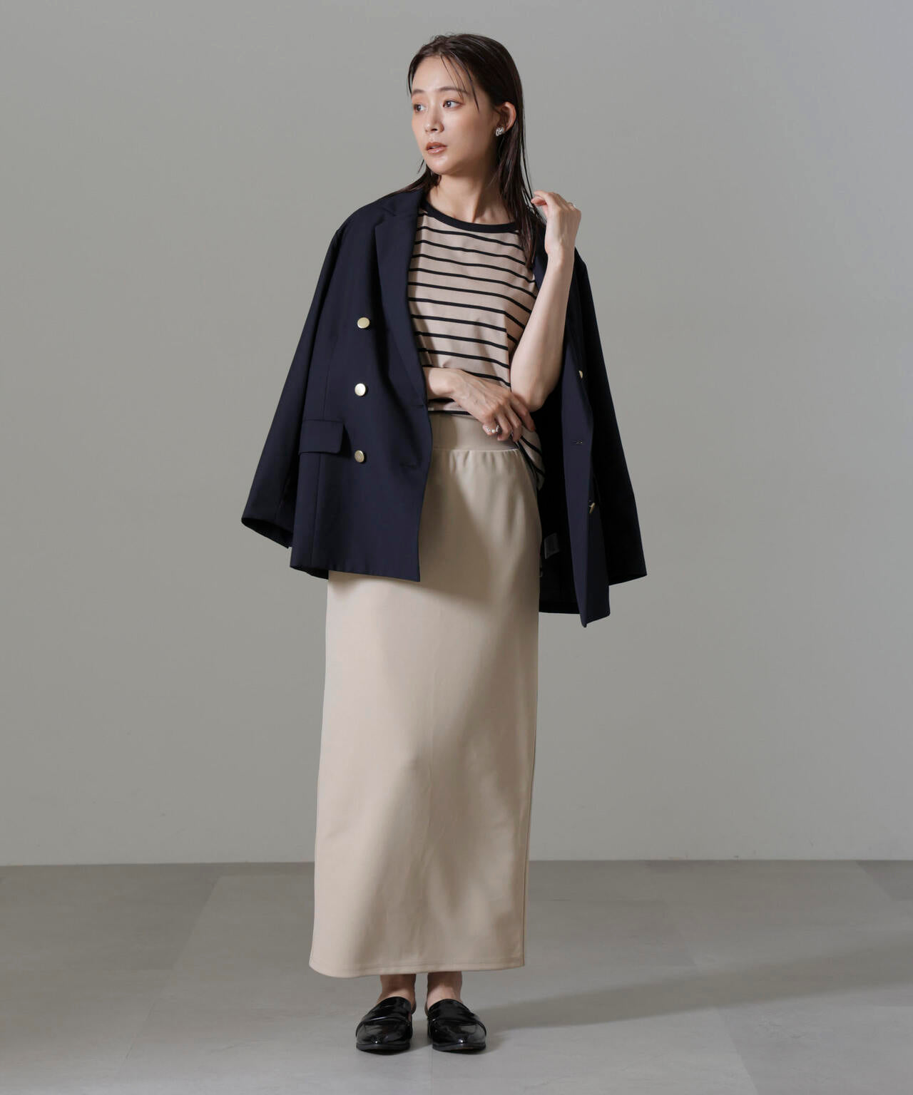 ポンチカットIラインマキシスカート 6734230309