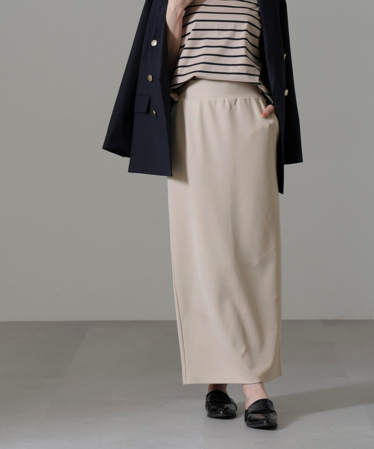 ポンチカットIラインマキシスカート 6734230309