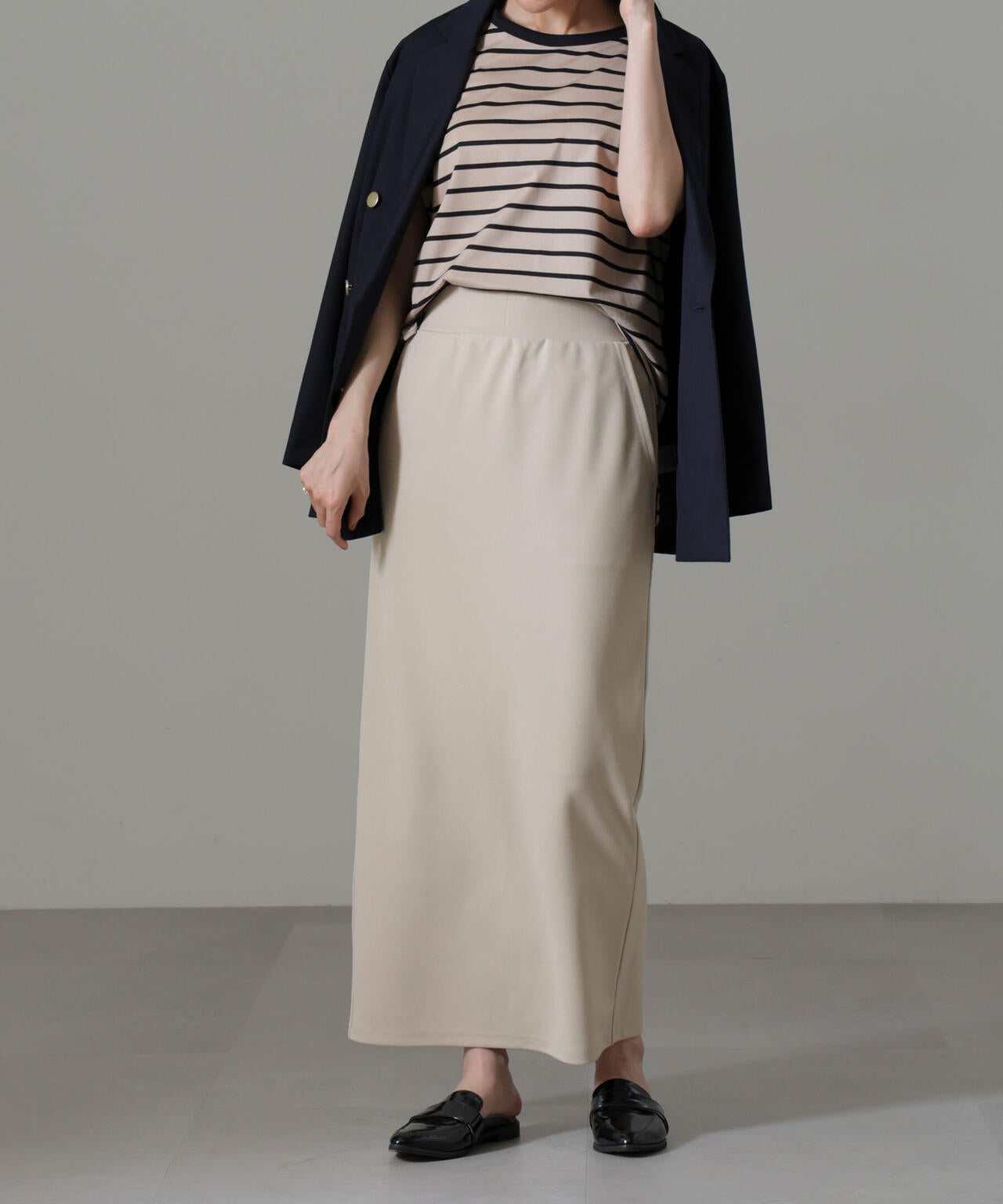 ポンチカットIラインマキシスカート 6734230309