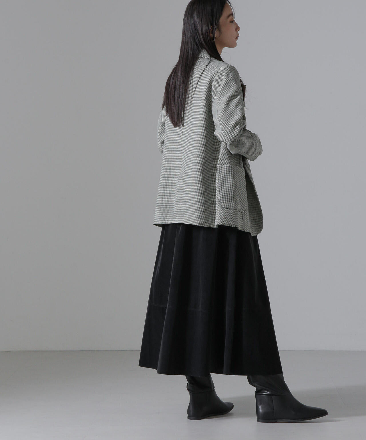 ピーチフェイクレザーボリュームスカート(セットアップ可) 6734230310