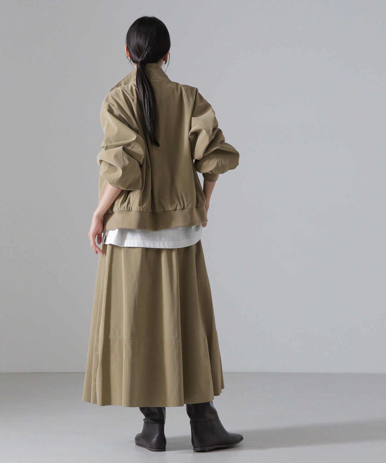 ピーチフェイクレザーボリュームスカート(セットアップ可) 6734230310