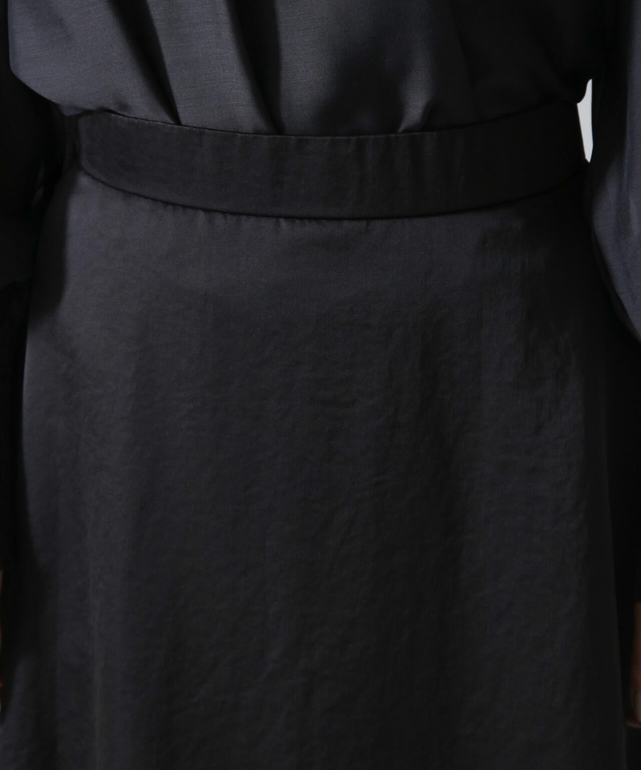 ヴィンテージサテンフレアロングスカート(セットアップ可) 6734230312