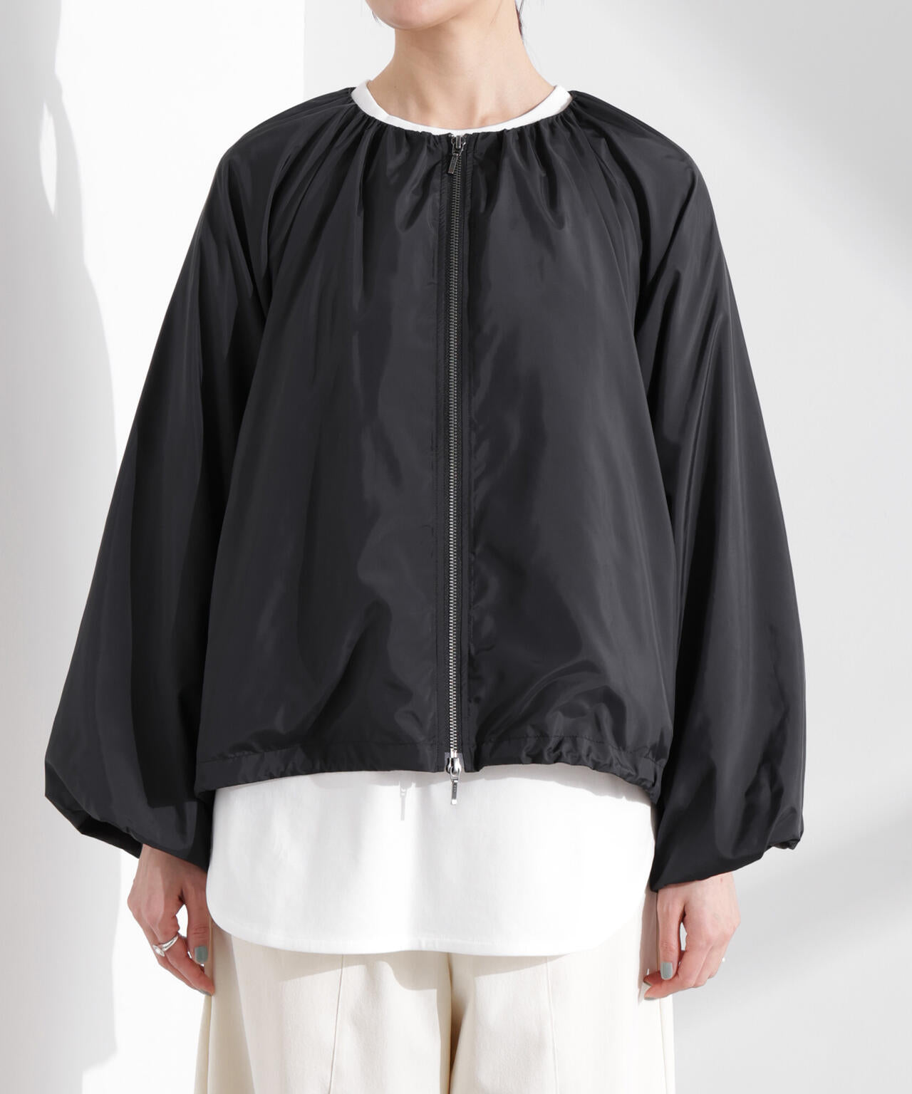 ソフトギャザージップブルゾン 6735112303