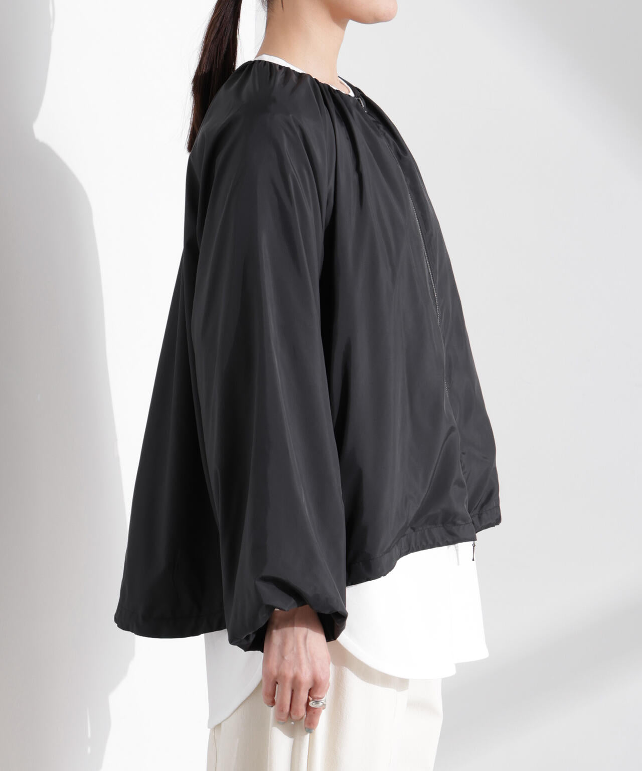 ソフトギャザージップブルゾン 6735112303