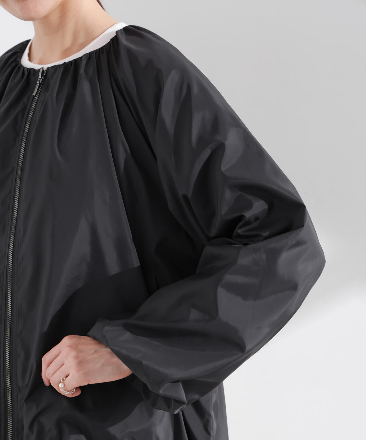 ソフトギャザージップブルゾン 6735112303