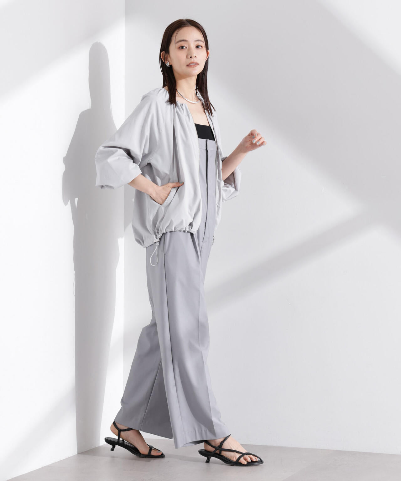 ソフトギャザージップブルゾン 6735112303